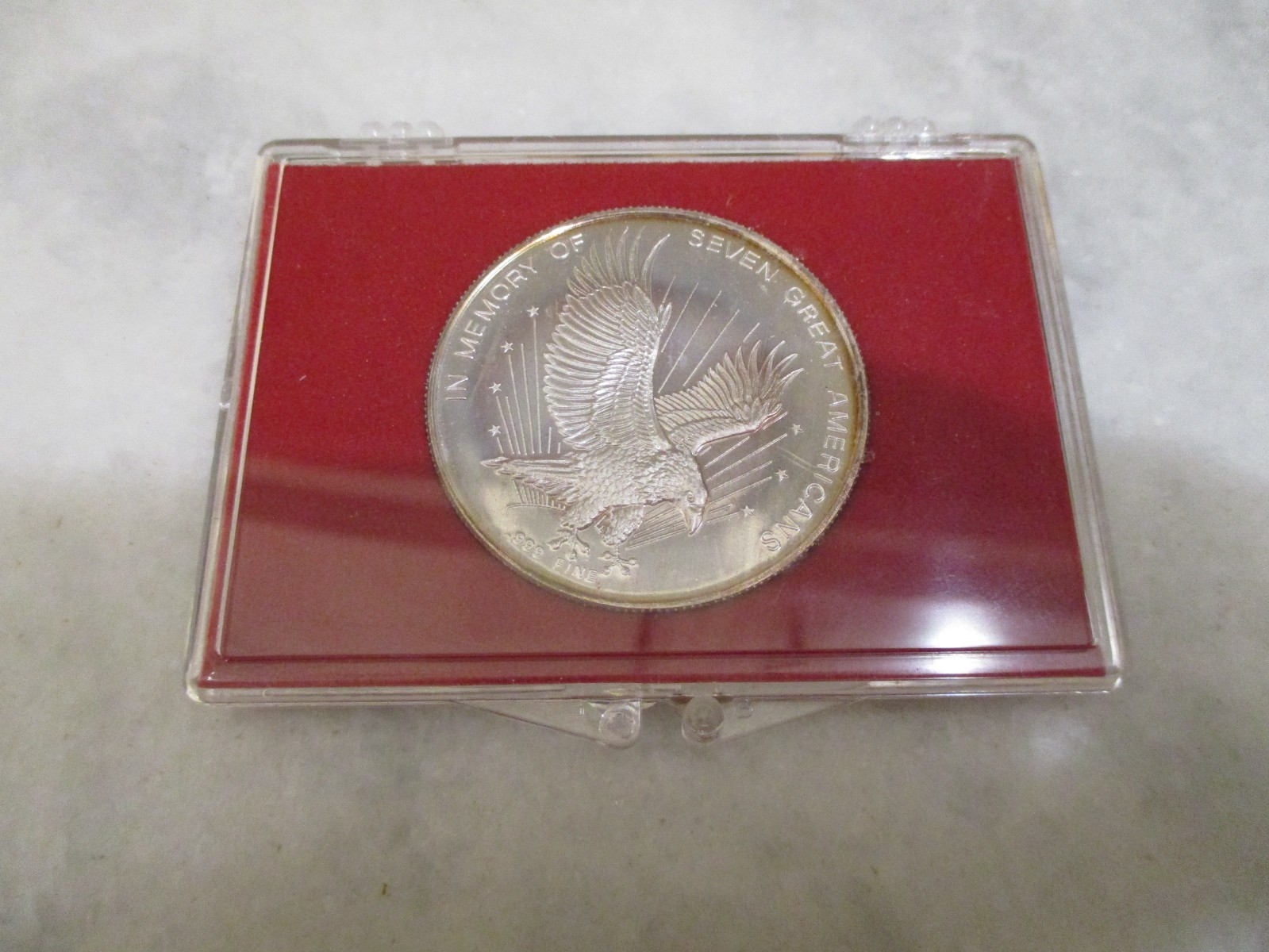 NASA SPACE SHUTTLE CHALLENGER SILVER COINS-2 IN MEMORY.999 +RETURN TO SPACE .925