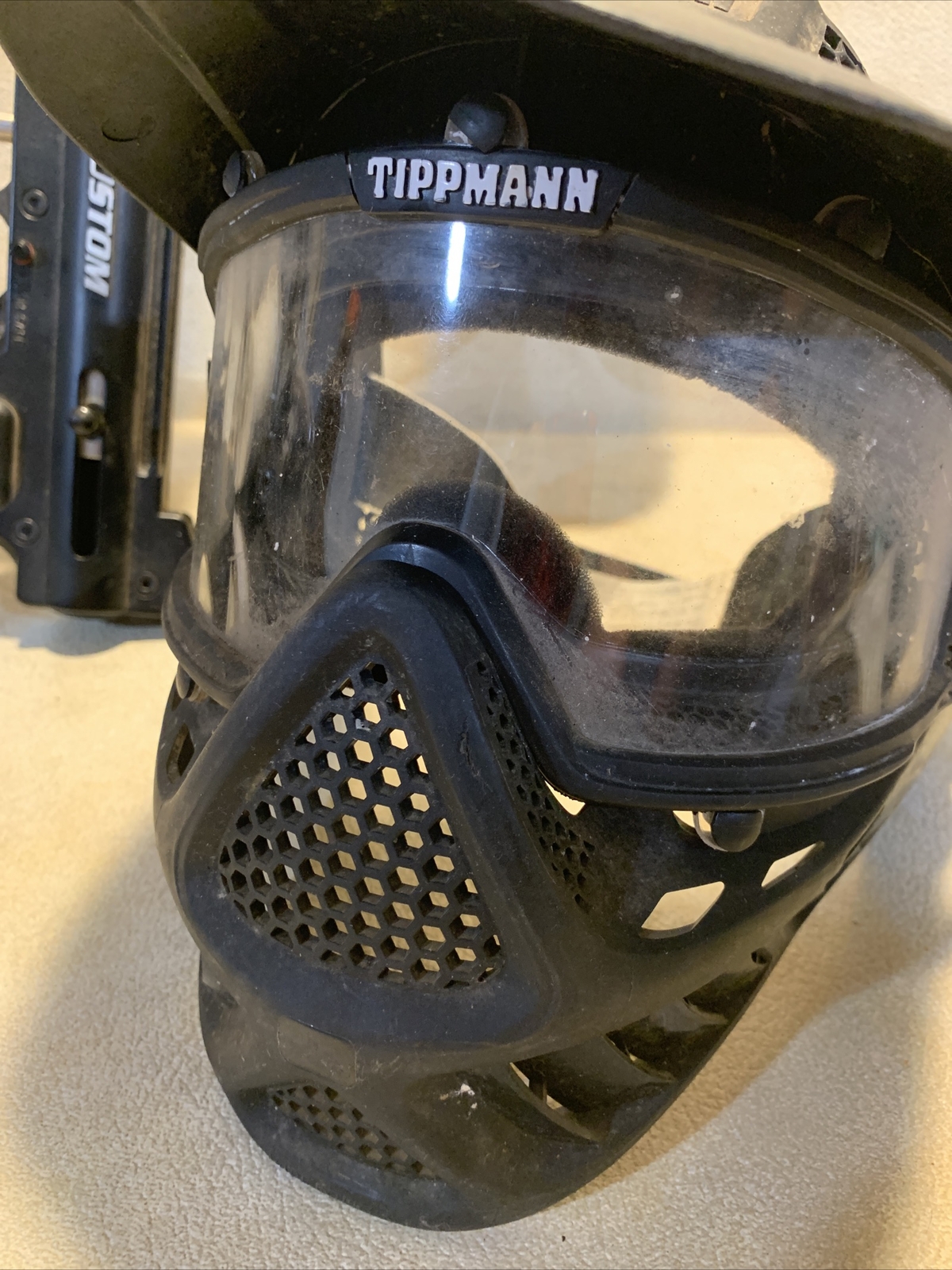 Tippmann 98 Custom Paintball Gun + Hopper + mask