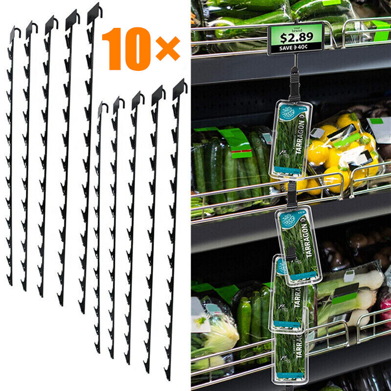 Hanging Merchandise Strips With Hooks Chip Display Rack Stands Potato Bag Holder