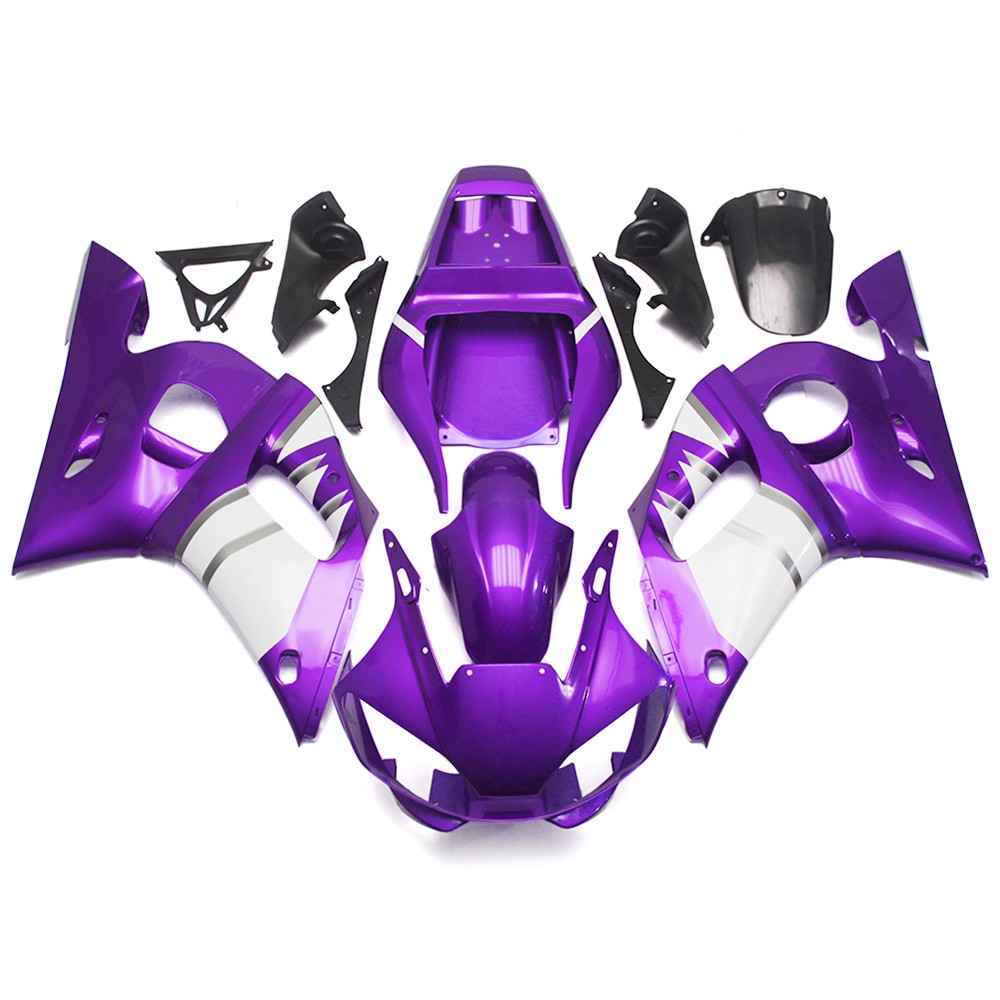 ABS Fairings Kit For Yamaha YZF600 R6 1998 1999 1999 2002 Body Kit Purple White