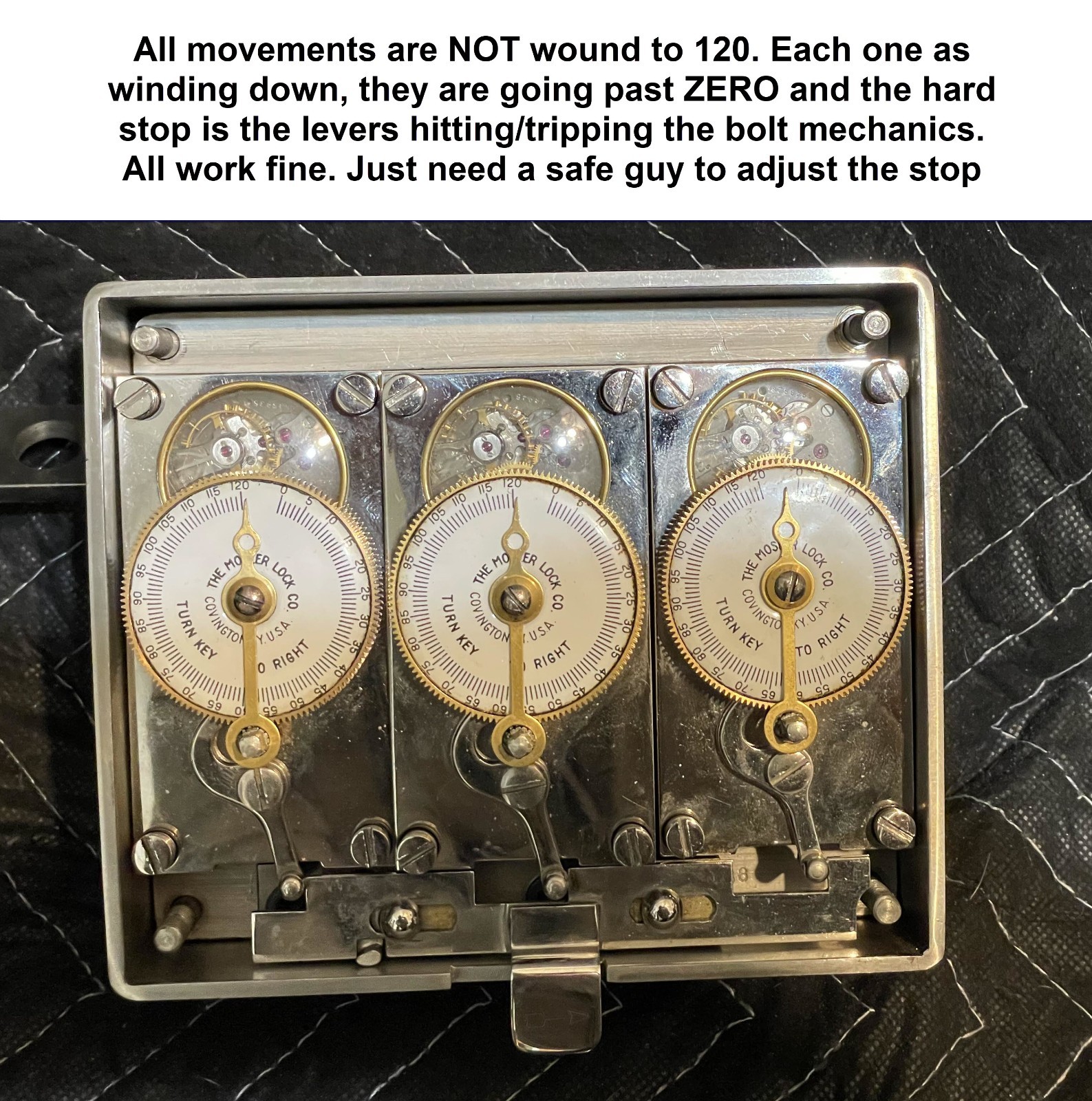 Mosler Triple Movement SAFE BANK VAULT time lock 120 hours Covington Kentucky
