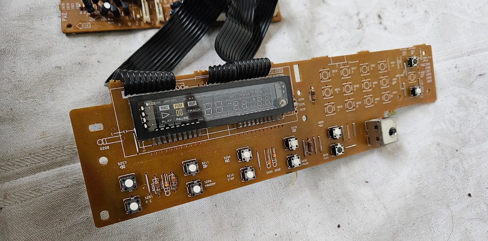 PIONEER PD-4350 Compact Disc CD Player Display & MAIN PCB Working
