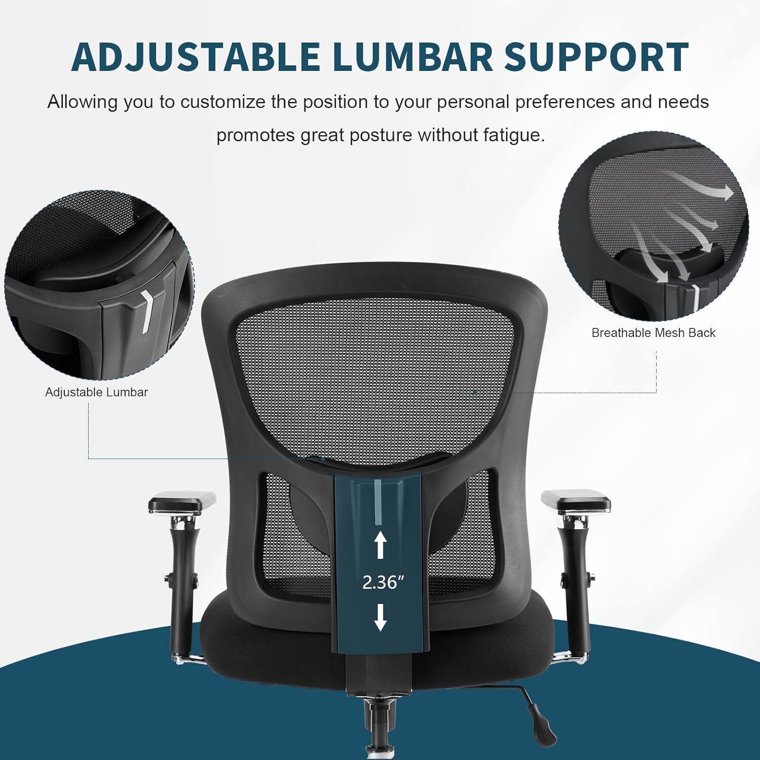 Adjustable Home Big and Tall Ergonomic Heavy Duty Office Desk Computer Chairs
