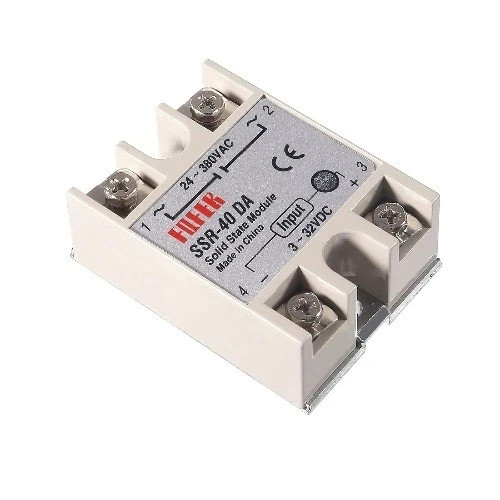 Solid State Relay SSR 40DA 40A 3 32VDC Input 24 380VAC Output Heat Sink