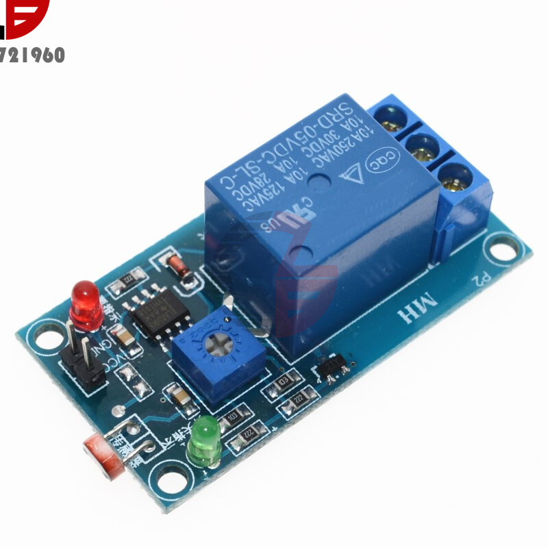 5/12V Relay Sensor Light Control Switch Module Detection Photoresistor Detector