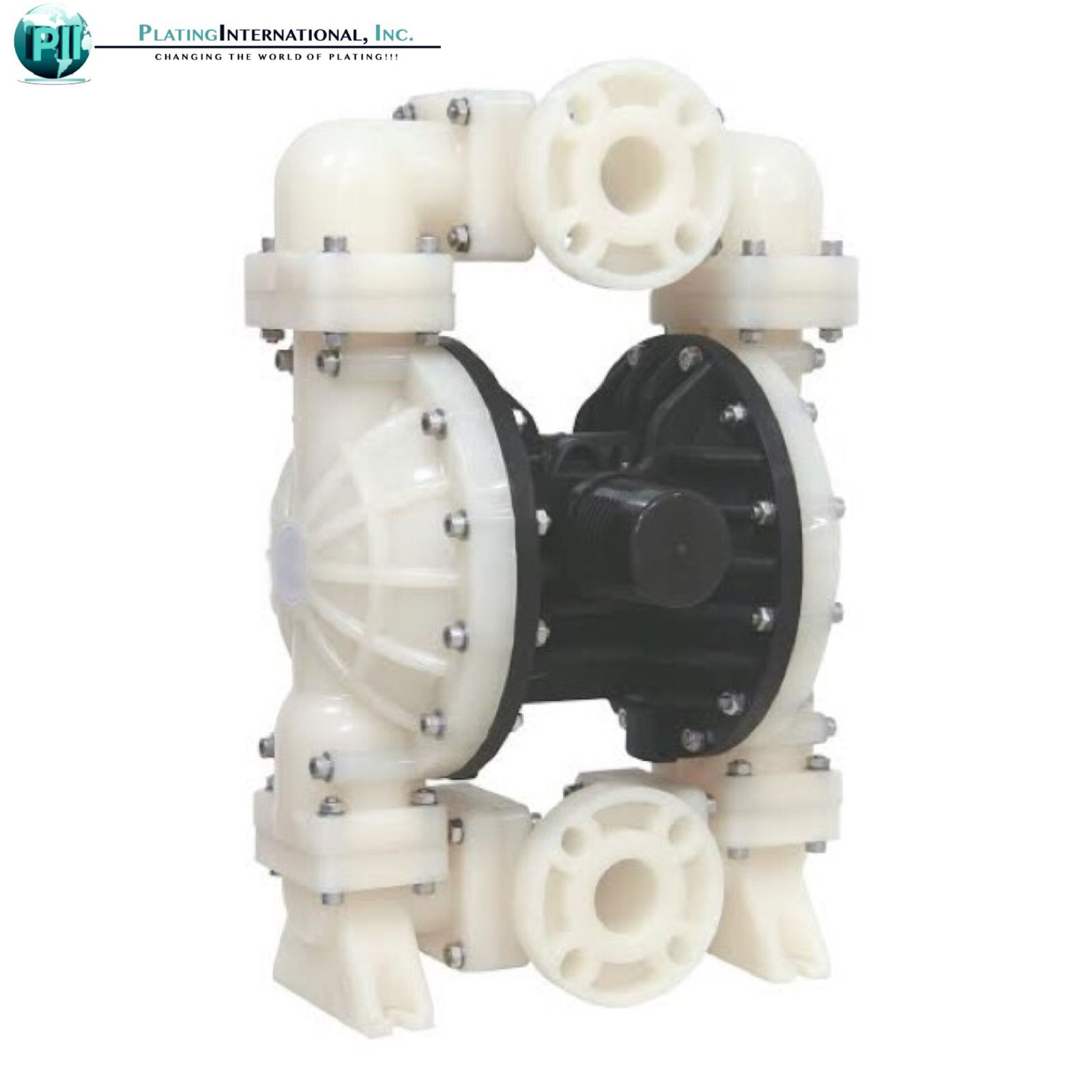 NEW Double Diaphragm 2" Air Poly Pump Includes Mini Air Pressure Regulator