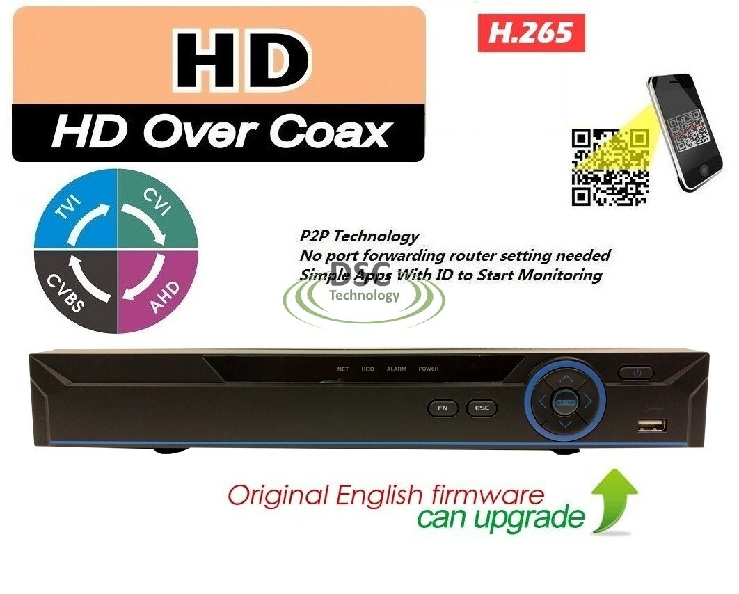 H.265 XVR-I3 16ch tribrid DVR, HDCVI + analog + IP, 1080P/5MP, 1 HDD ports
