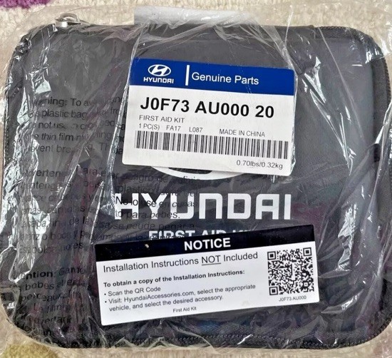 Hyundai First Aid Kit J0F73 AU000 20 SEALED BRAND NEW OEM GENUINE PARTS