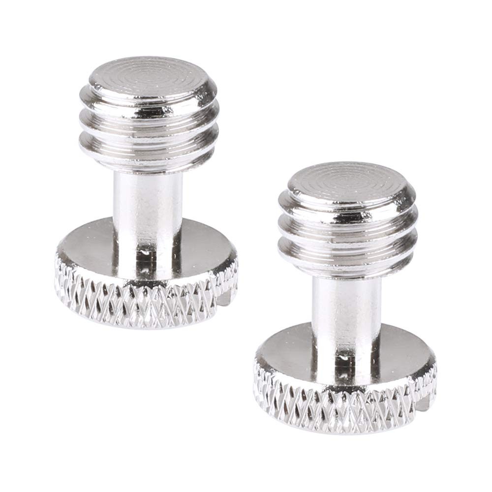 2 PCS 3/8"-16 Slotted Screw Fits Camera Quick Release Plate Accessory 2026