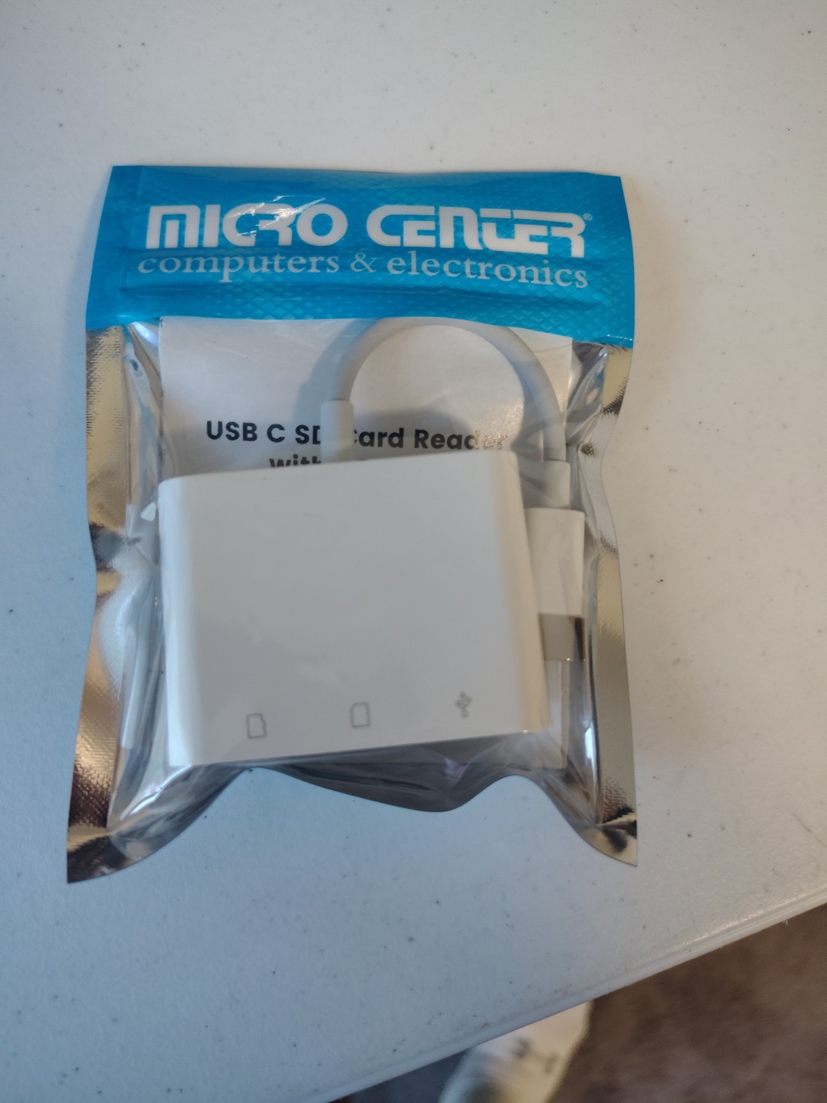 Micro Center USB C SD Card Reader New Sealed