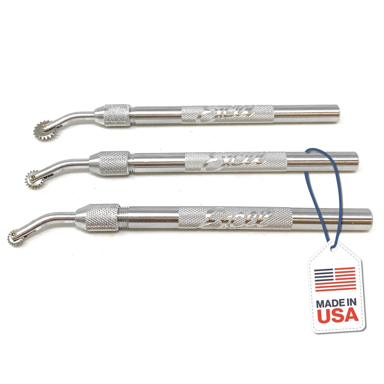 Pounce Wheel Set - Stainless Steel - 3 Assorted Sizes - Fabric Tracing, Cut
