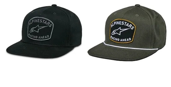 Alpinestars Adult Unisex Promptus Snapback Hat One Size Black Gray Green