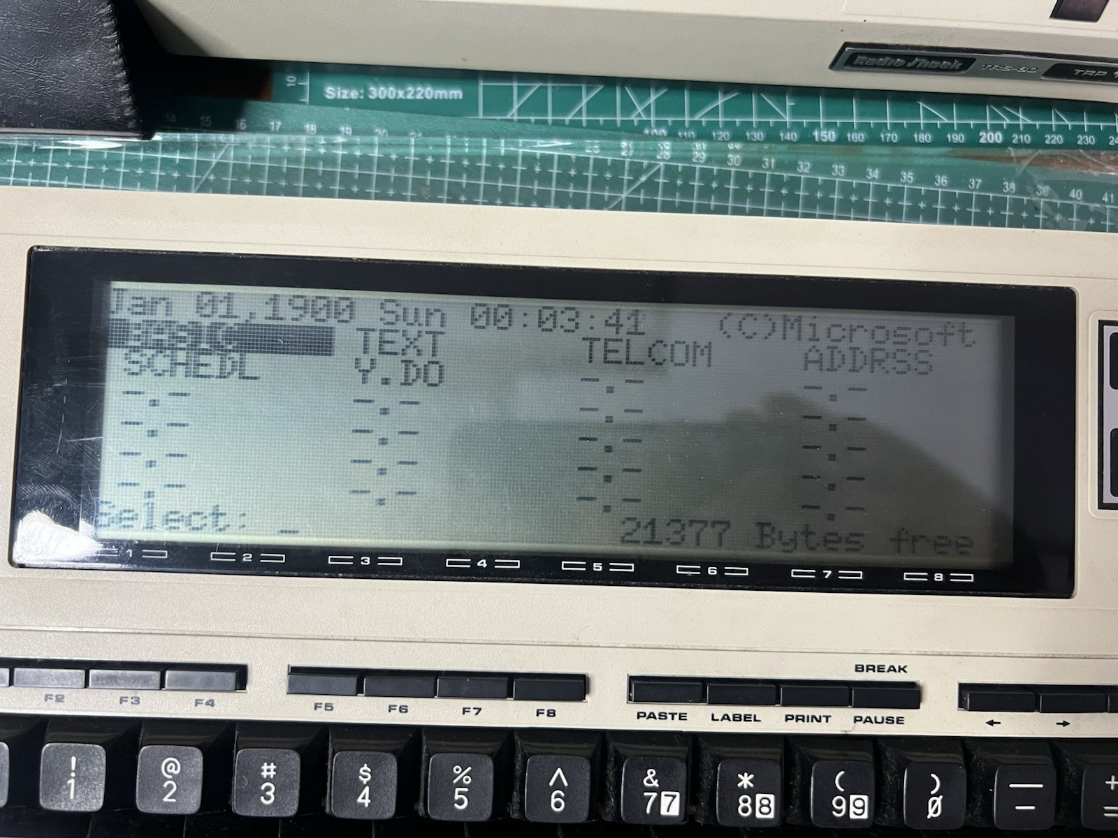 Radio Shack TRS-80 Model 100 Portable Computer with TRP 100 Printer Included!