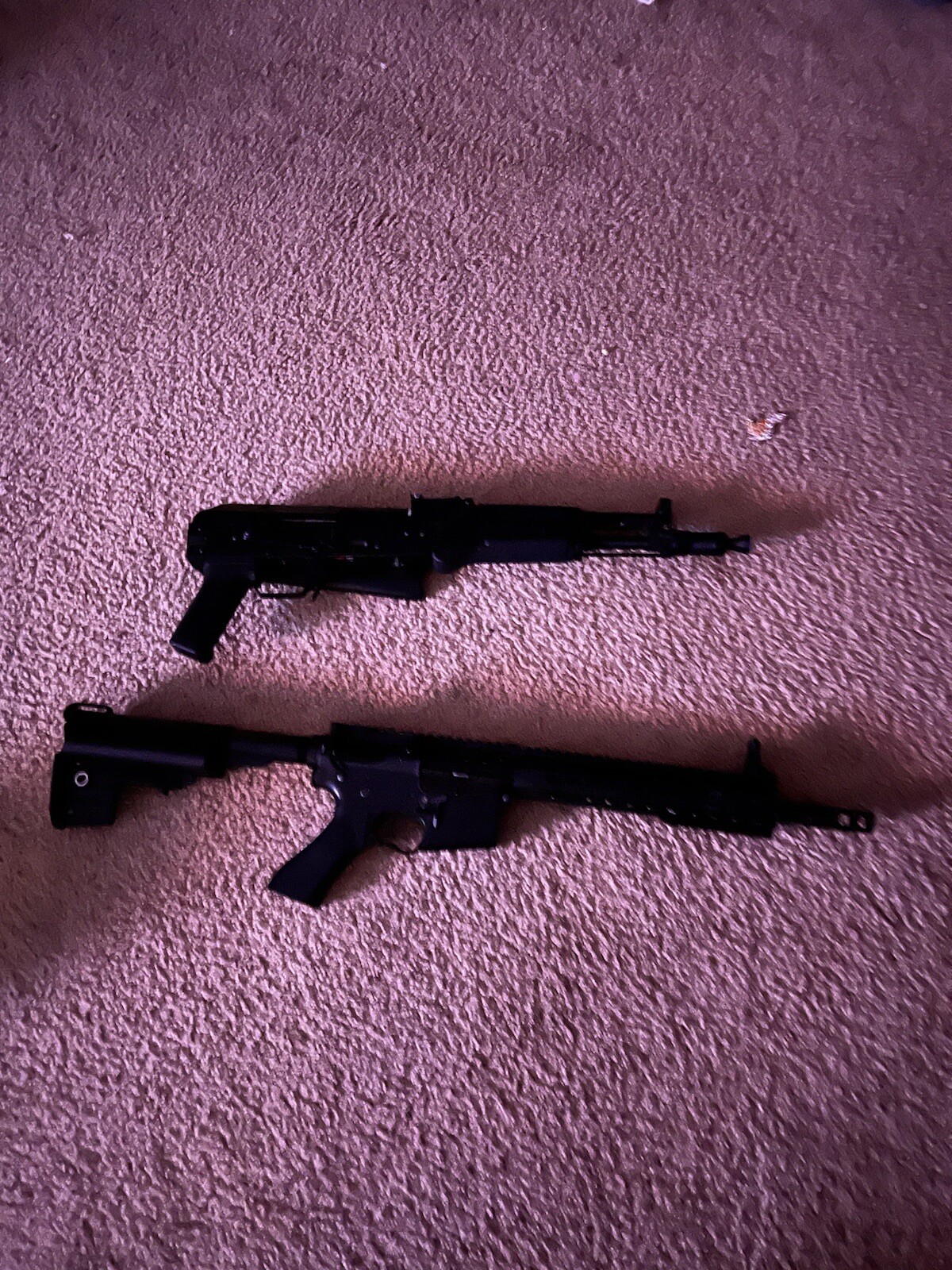 airsoft m4 and ak