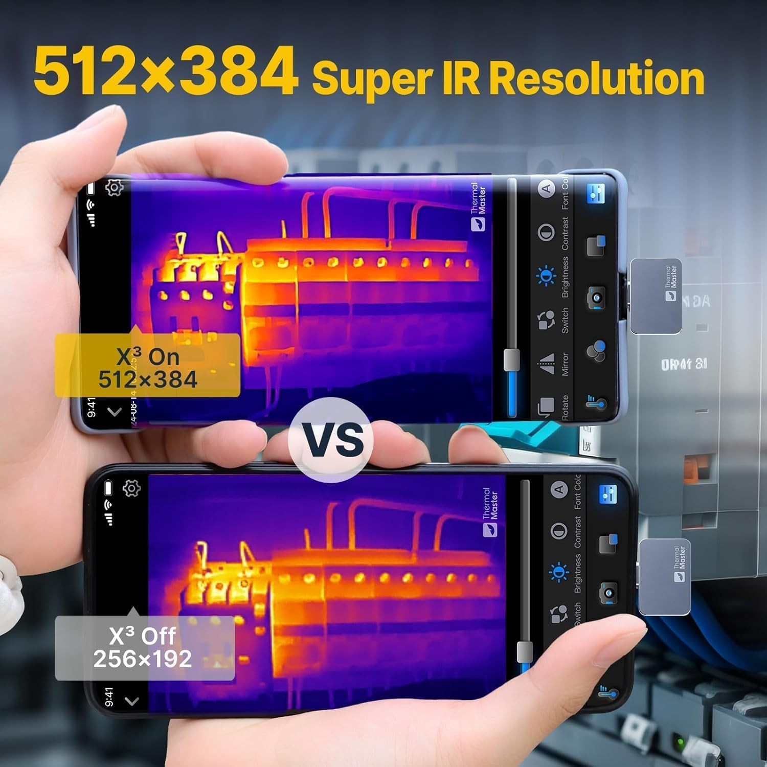 Thermal Camera for iPhone, P2 Pro Thermal Imager with Macro Lens, 512×384 I