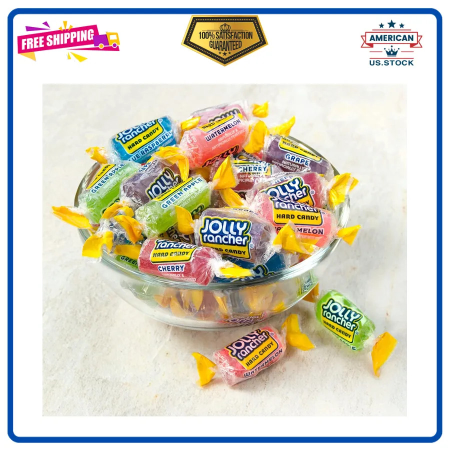 Jolly Rancher Assorted Fruit Flavored Hard Candy Bulk Bag 5 lb