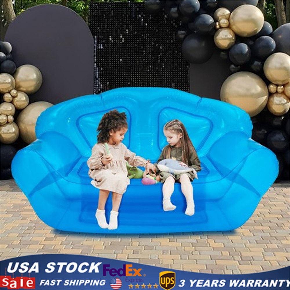 Inflatable Sofa Portable Inflatable Double Person Couch Patio Yard Camping Sofa