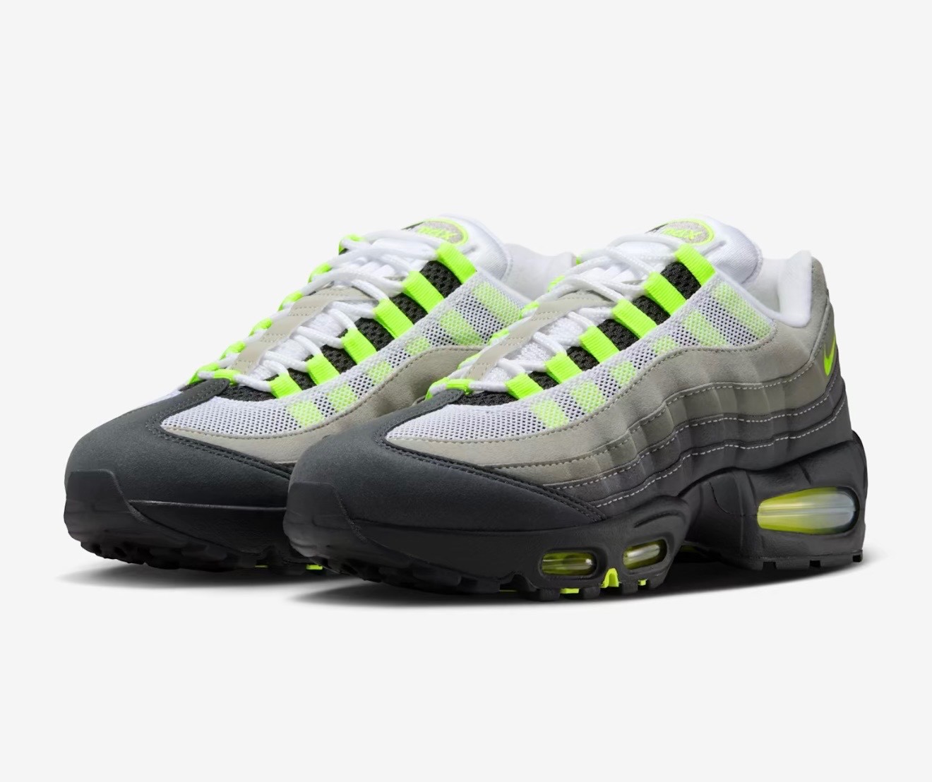 2026 Nike  Air  Max  95 Neon Yellow big bubble