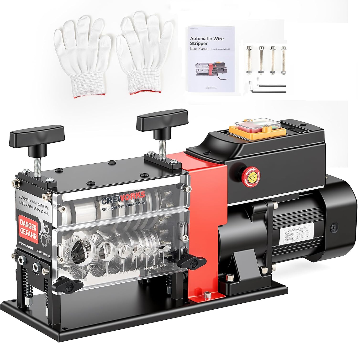 Electric Wire Stripper Machine, 7 Channel 7 Blade Wire Stripping Machine for 0.0