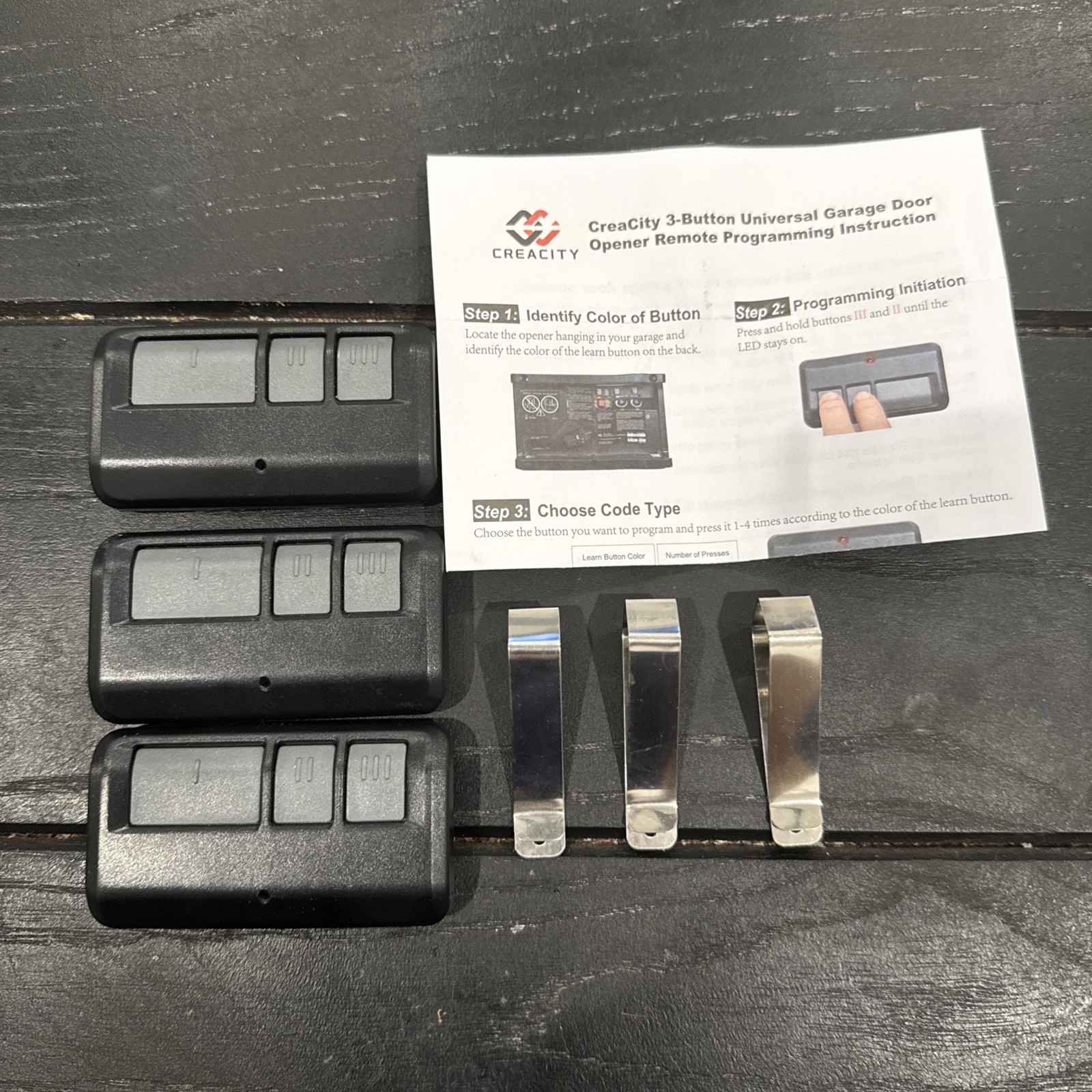 CREACITY For 893Max Replacement Remote (3 Remotes)