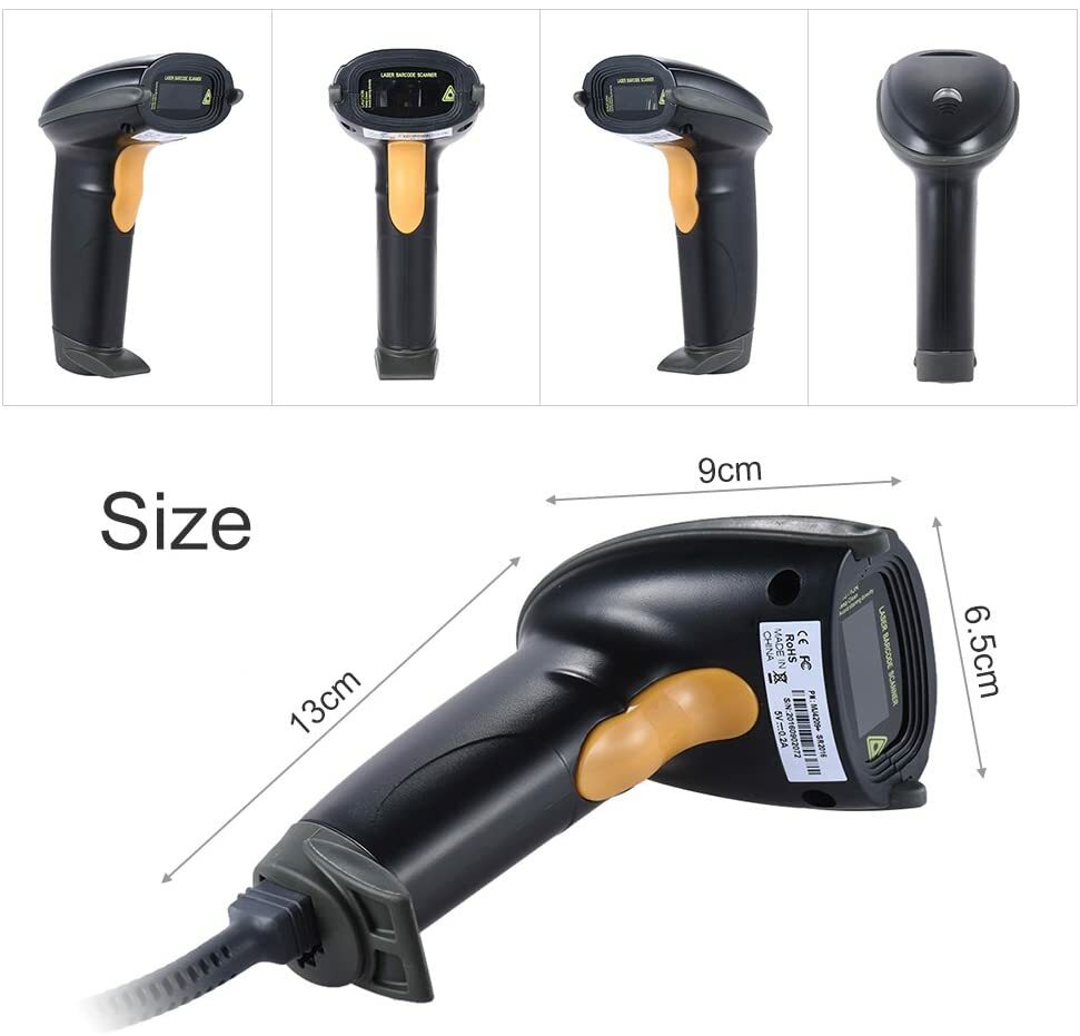 Aibecy OS0321-1 USB Handheld 1D Barcode Scanner ARM 32-Bit CPU