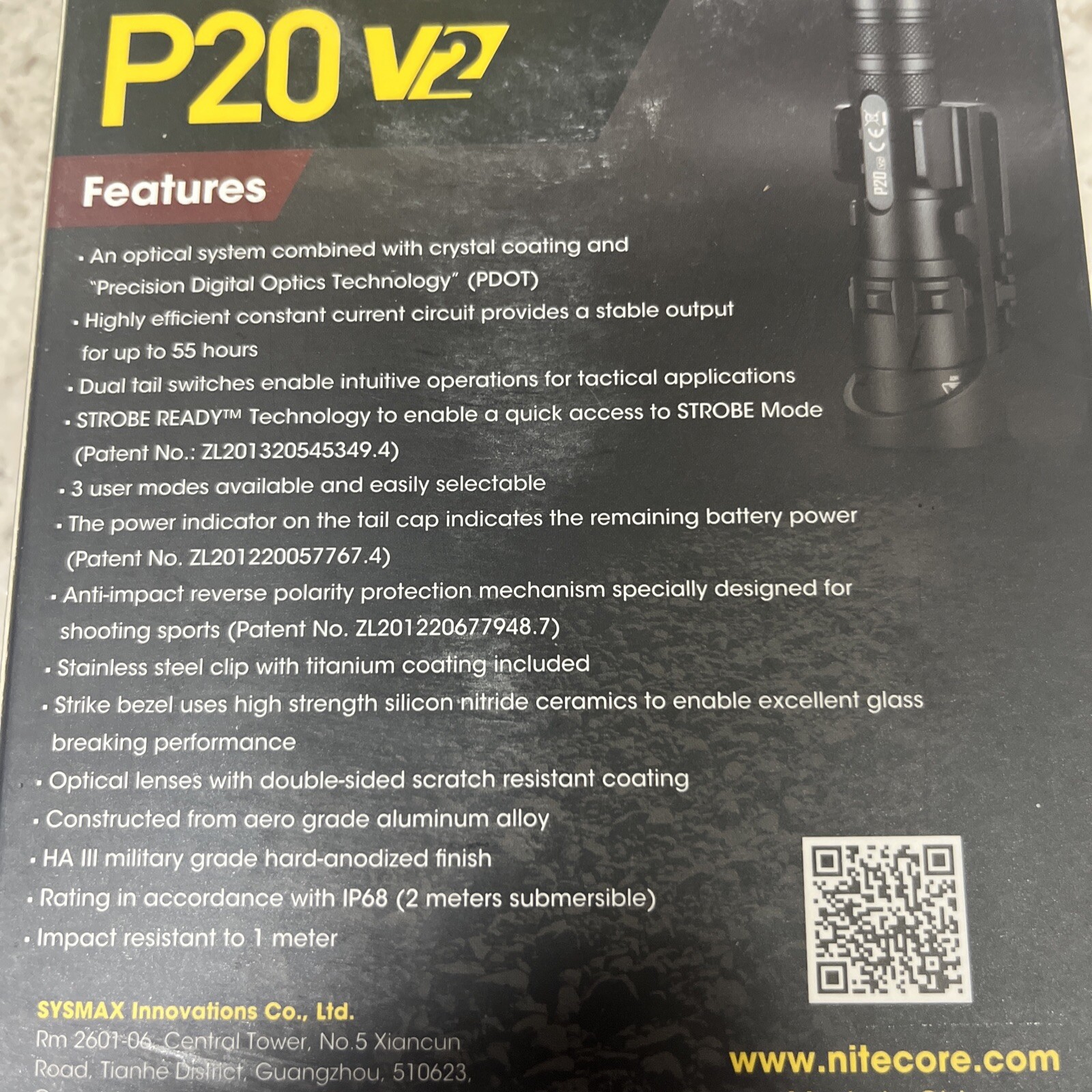 ~NEW~ Nitecore P20 V2 1100 Lumen LED Flashlight