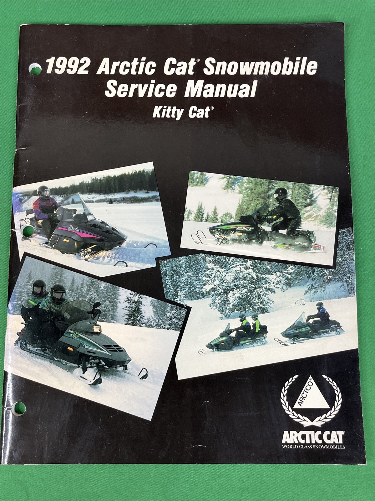oem 1992 Arctic Cat,  Kitty Cat,  Factory Service Shop Repair Manual 2254-7228