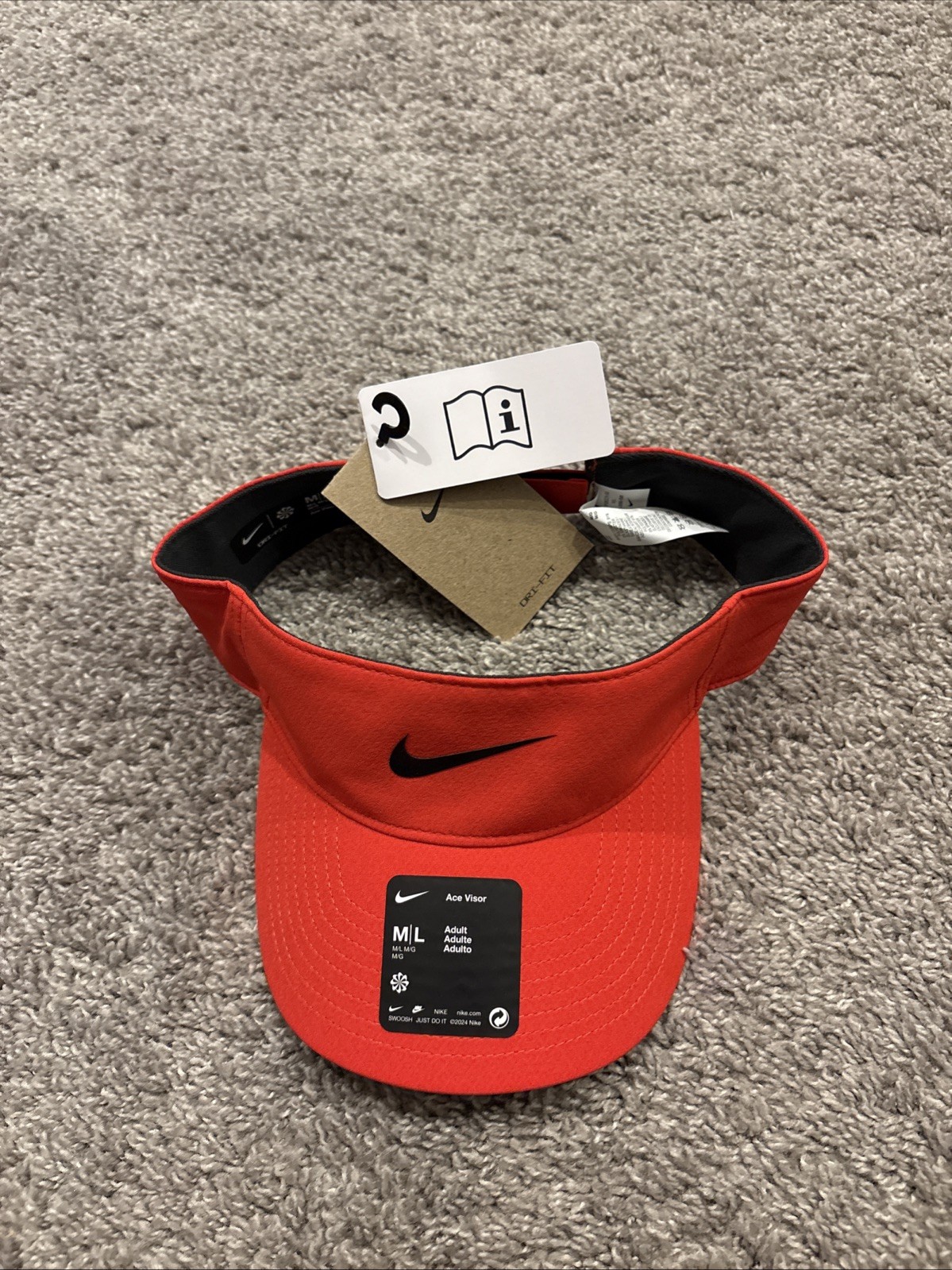 Nike Dri-Fit Ace Training Visor Pickleball Adult Unisex Size M/L FV5586-696 New