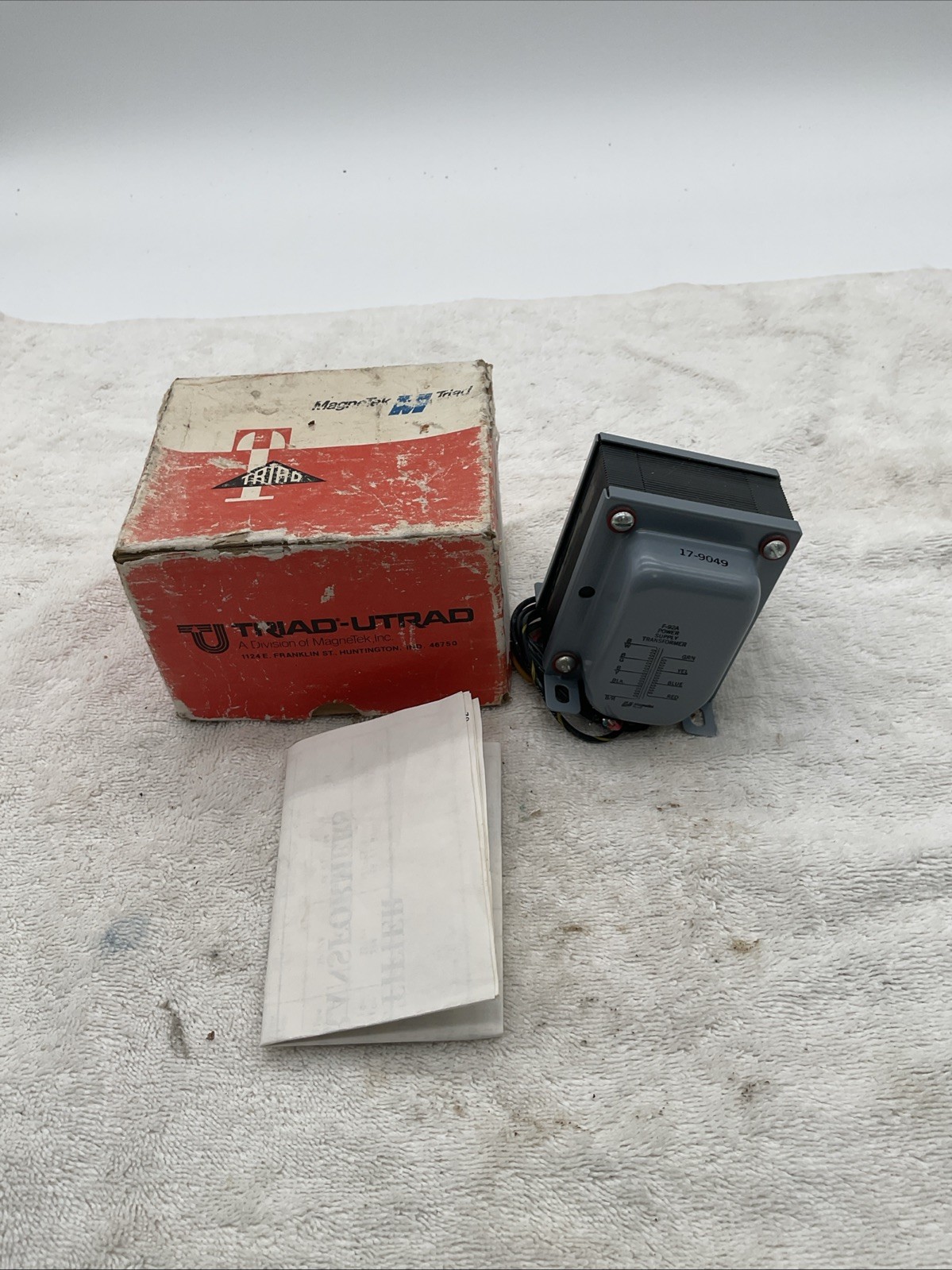 Vintage Triad Utrad Power Supply Transformer F-92A Made In The USA !!!S1