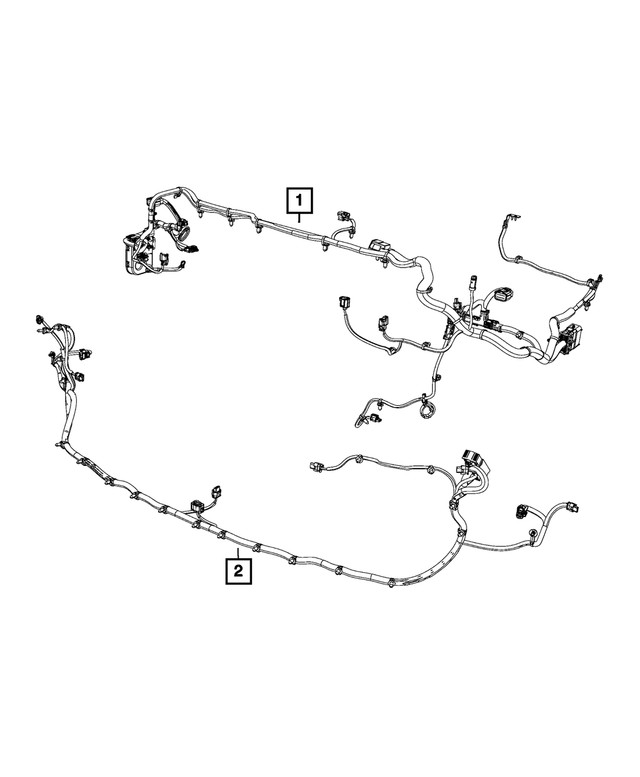 Genuine Mopar Front Fascia Wiring 68470234aa