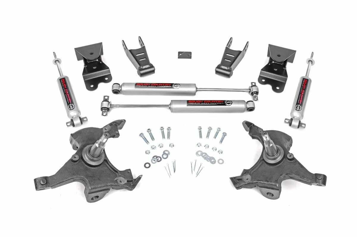 Rough Country 2in/4in Lowering Kit 88-98 GM 1500 PU