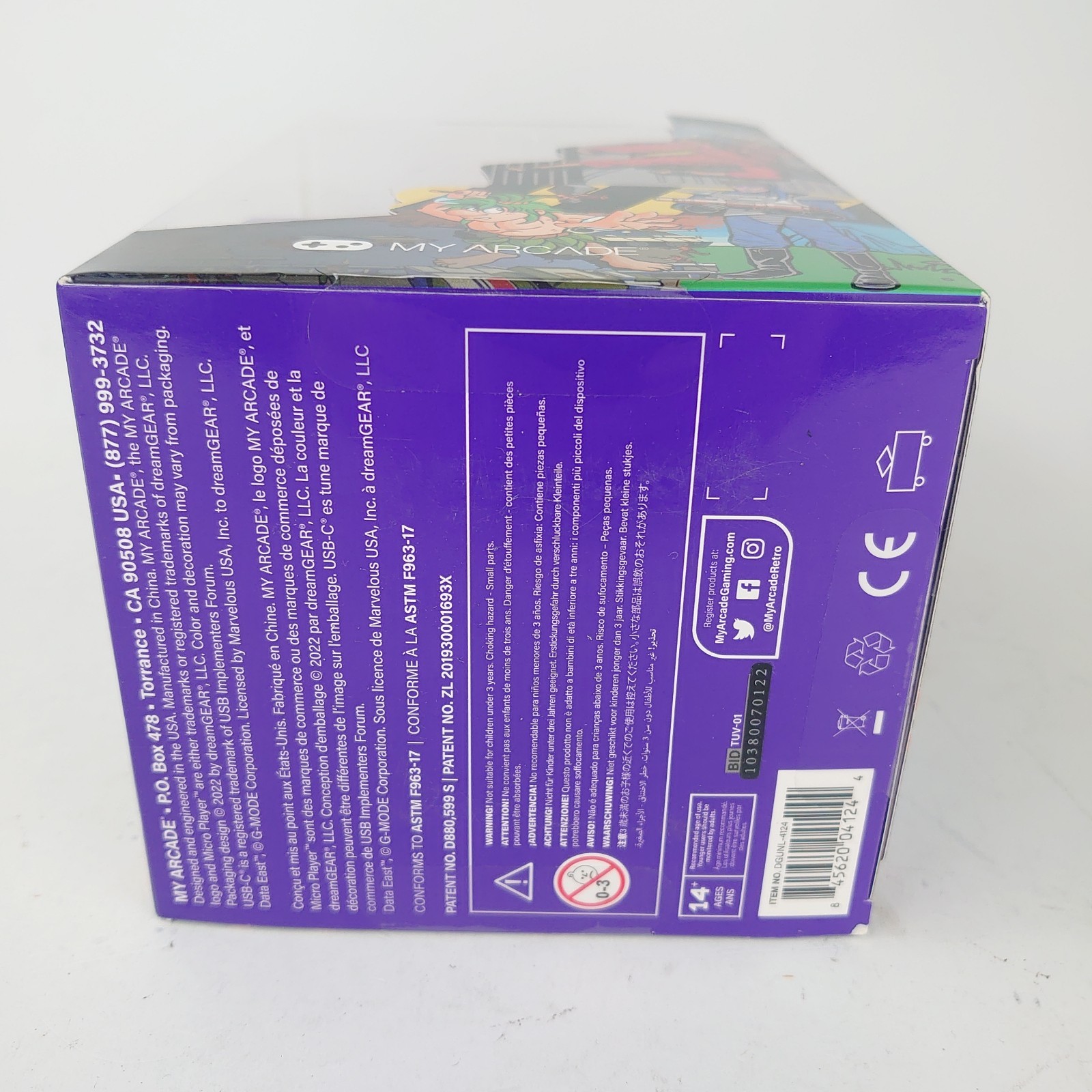 My Arcade Data East Hits Micro Player: 6.8" Fully Playable Mini Arcade Machine