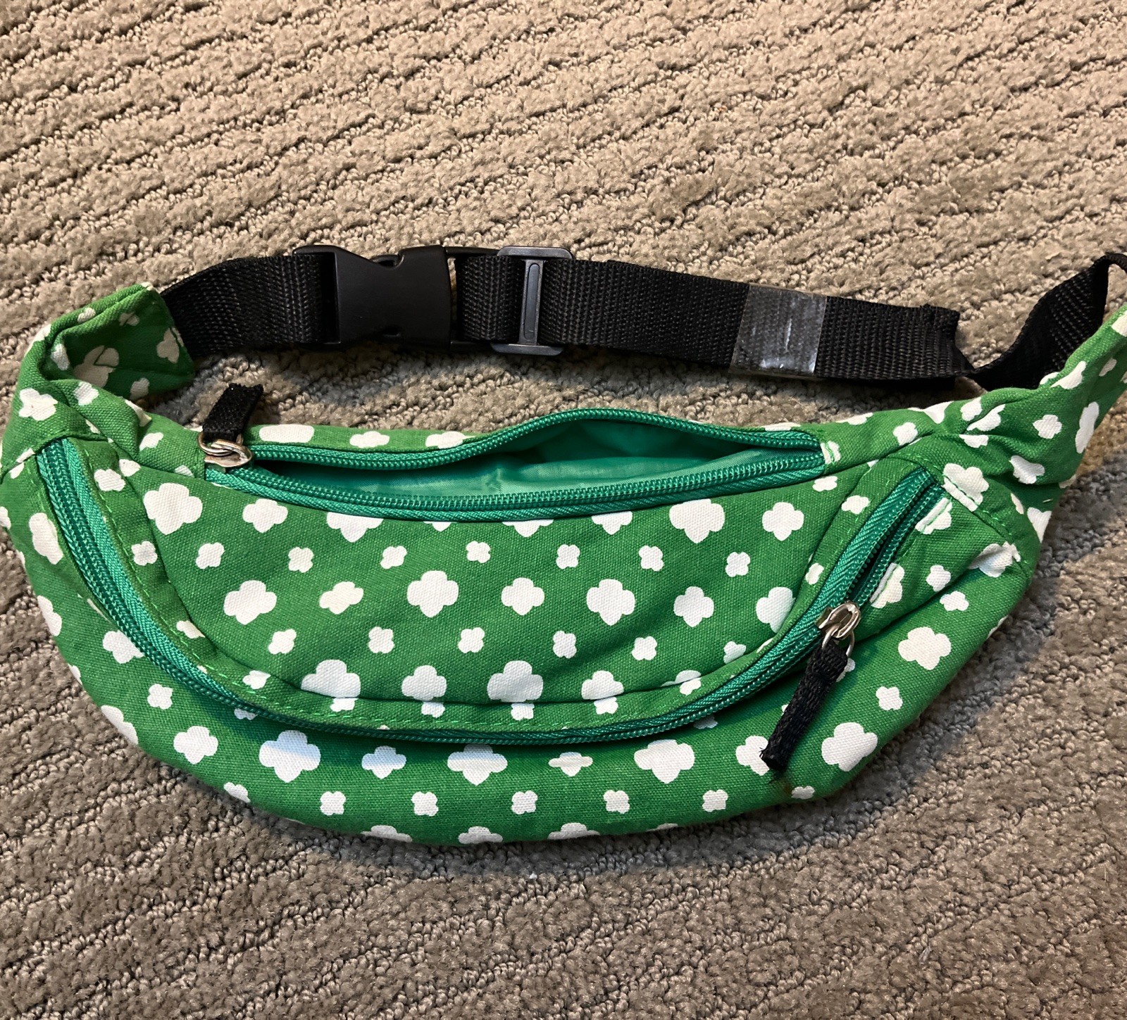 Green 4 Leaf Clover Fanny Pack