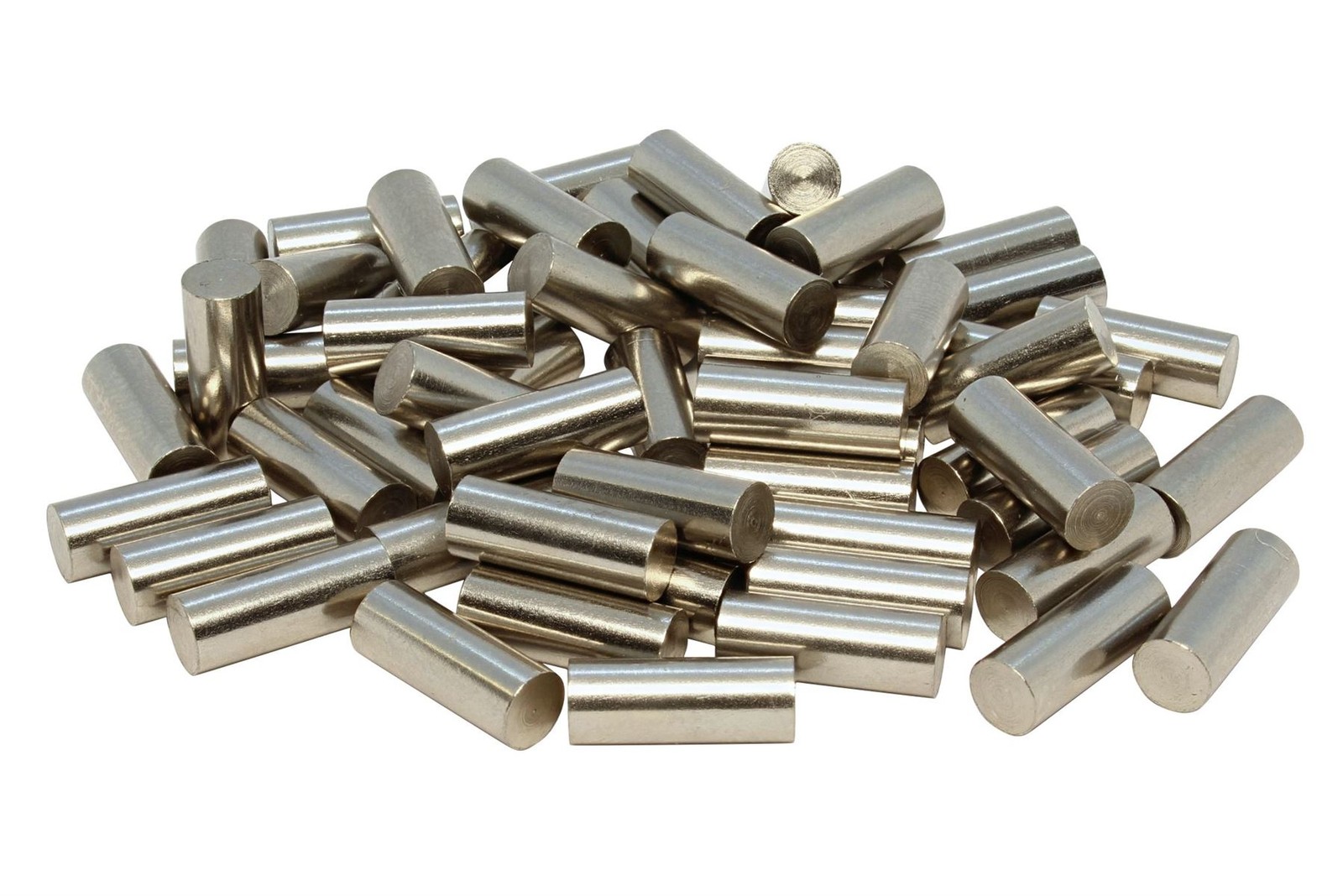 Humbucker Nickel Plated 1215 Steel Pole Slugs w/ Non-Chamfered End Qty 60