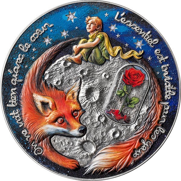 2023 Cameroon Little Prince 5 oz Antique finish Silver Coin