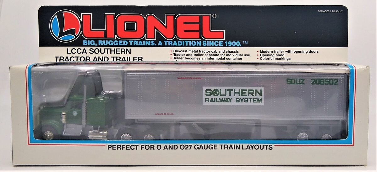Lionel 6-52056 O Gauge LCCA Southern Tractor Trailer Truck NIB