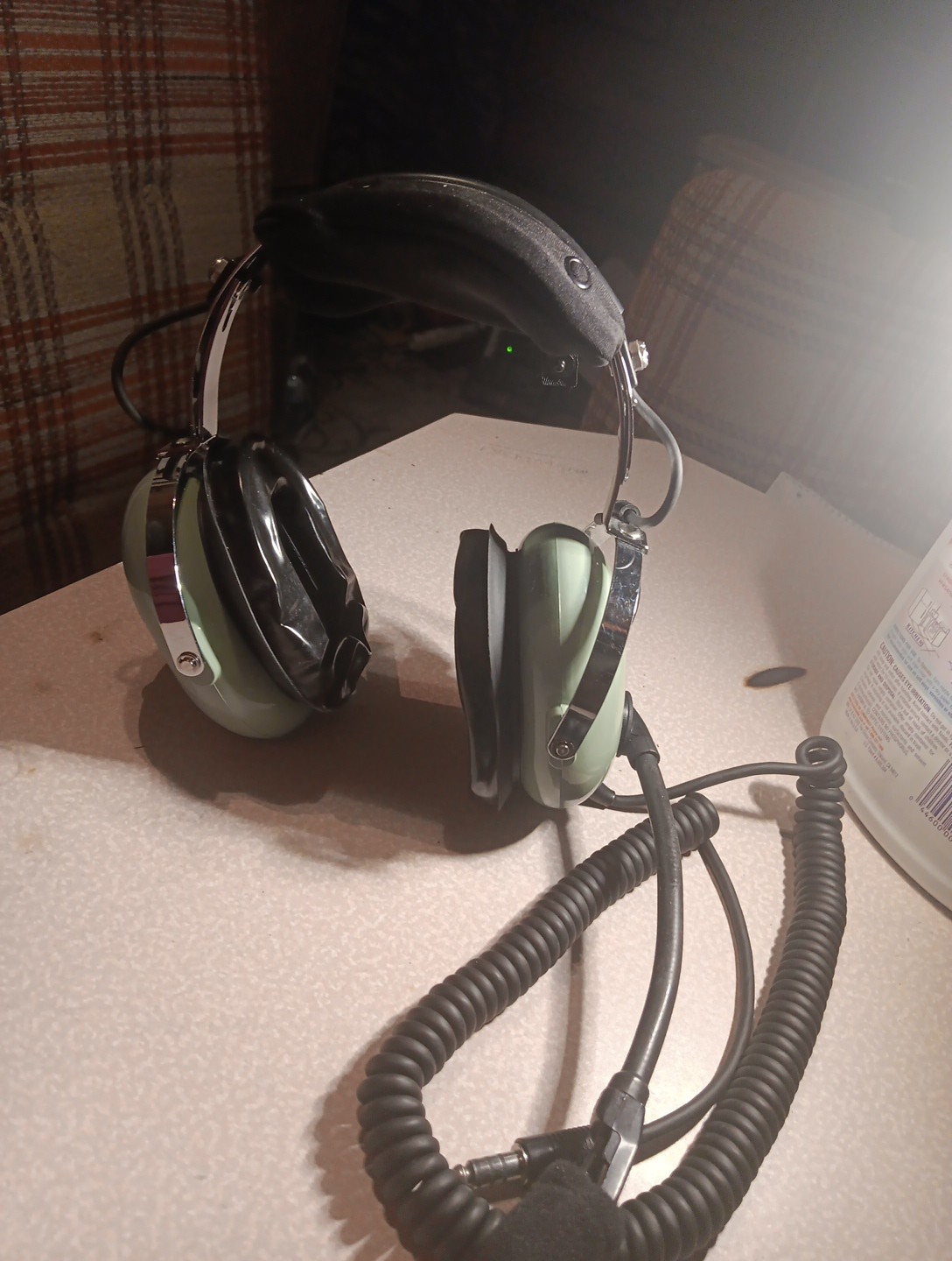 David Clark Aviation Headphones w/mic.