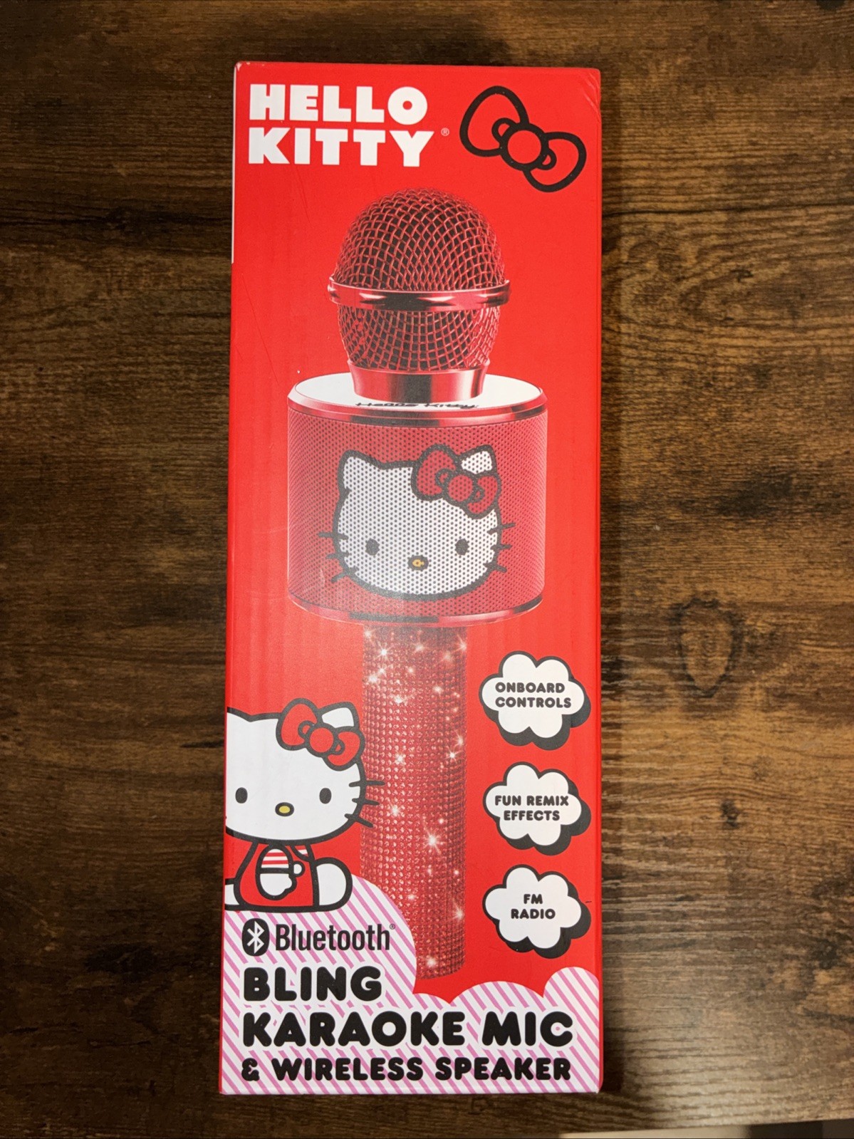 Hello Kitty Bling Karaoke Microphone Bluetooth New