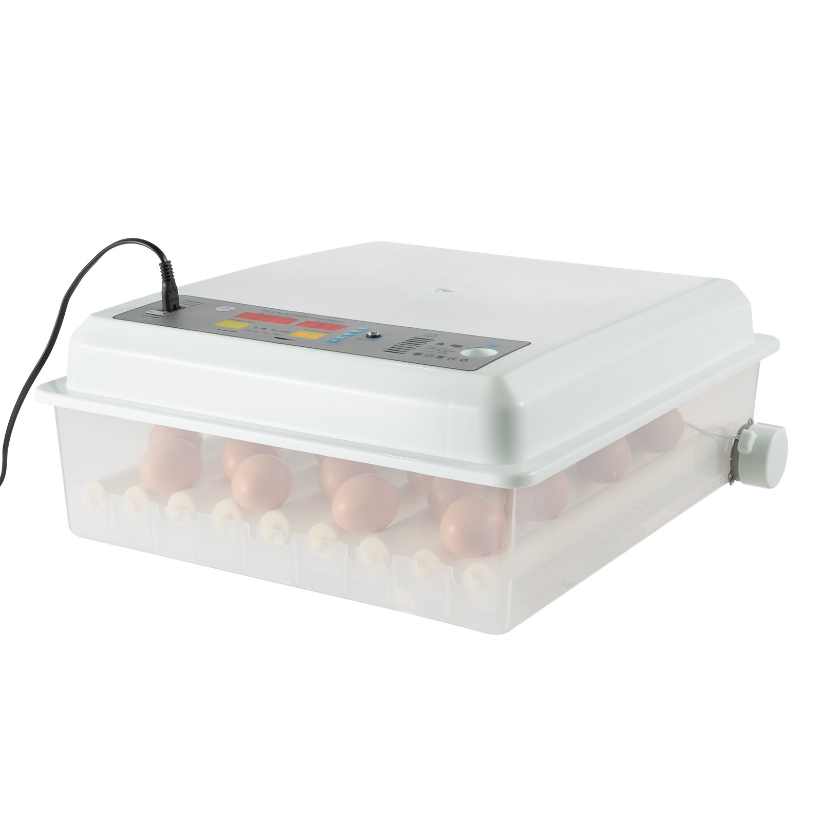 Egg Incubator 64 Eggs Fully Digital Automatic Hatcher Fits Hatching Chicken Farm
