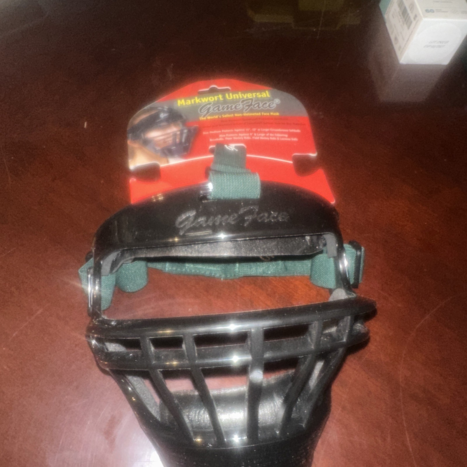 Markwort Universal GameFace SportsFace Mask-OS-Black/Green-Softball/Baseball
