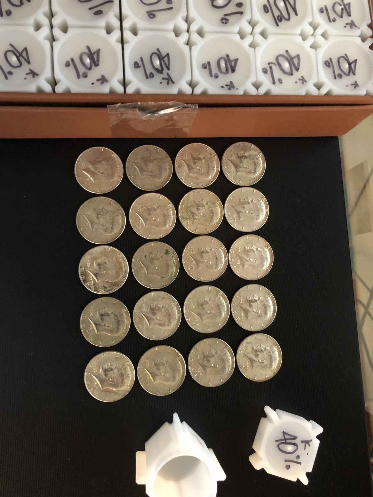 1965-1969 40% Silver Kennedy half dollars rolls