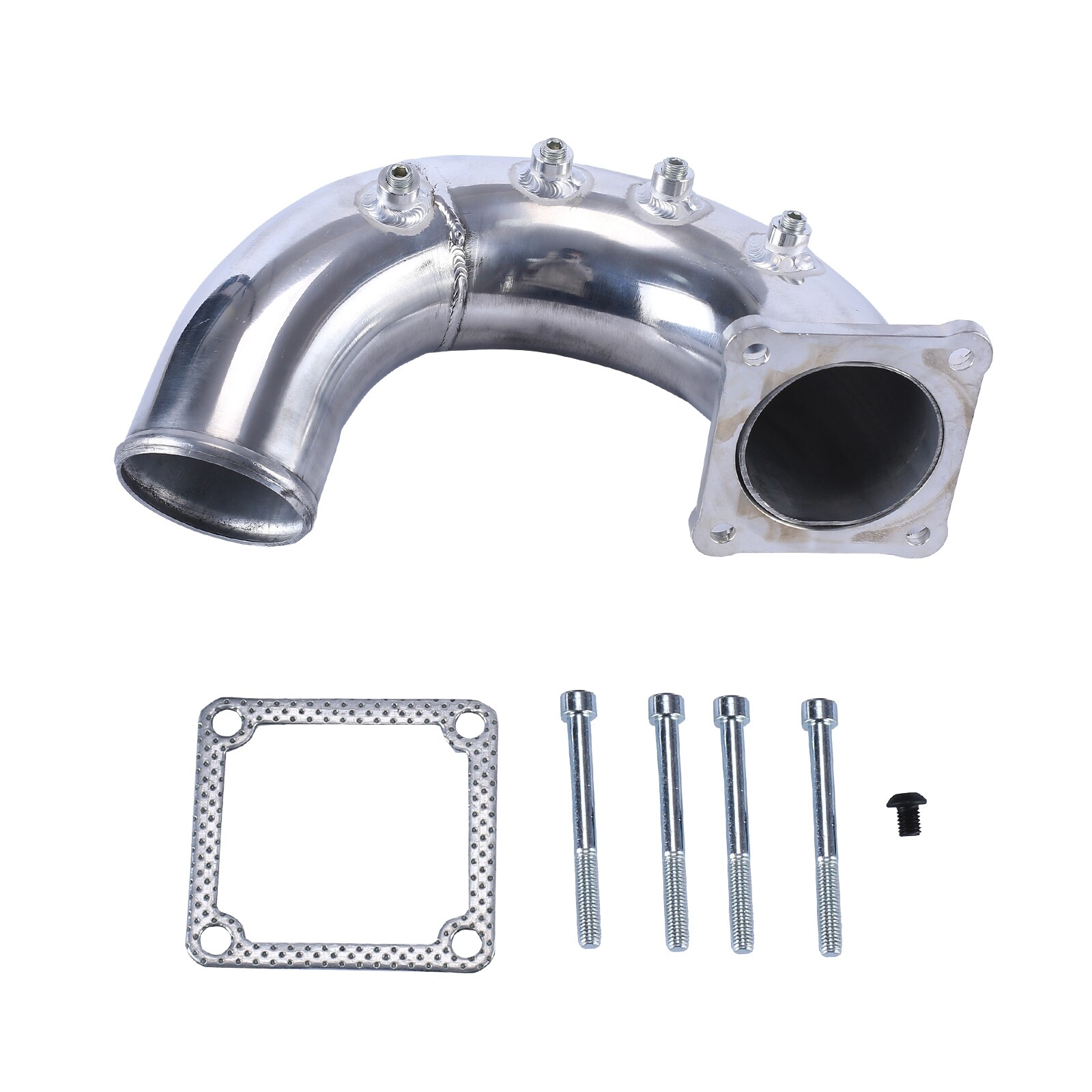 3'' Air Intake Elbow Tube Horn For 98.5-02 Dodge Ram 5.9L Cummins Diesel Silver