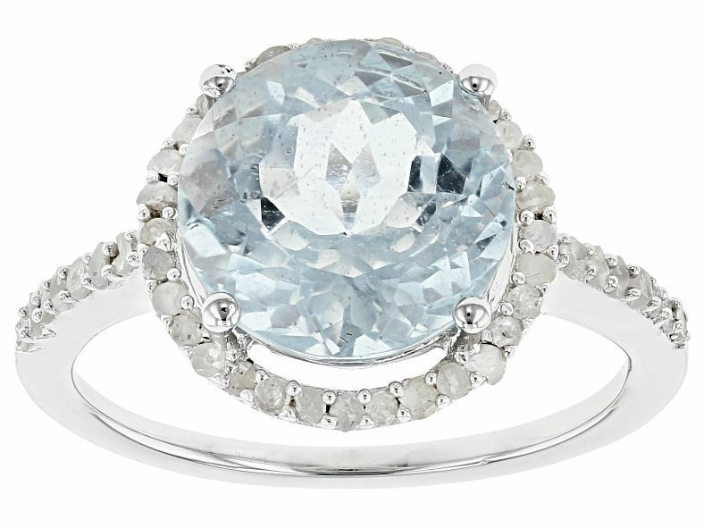 Sterling Silver Semi Mount Ring Setting RD 10x10mm Topaz