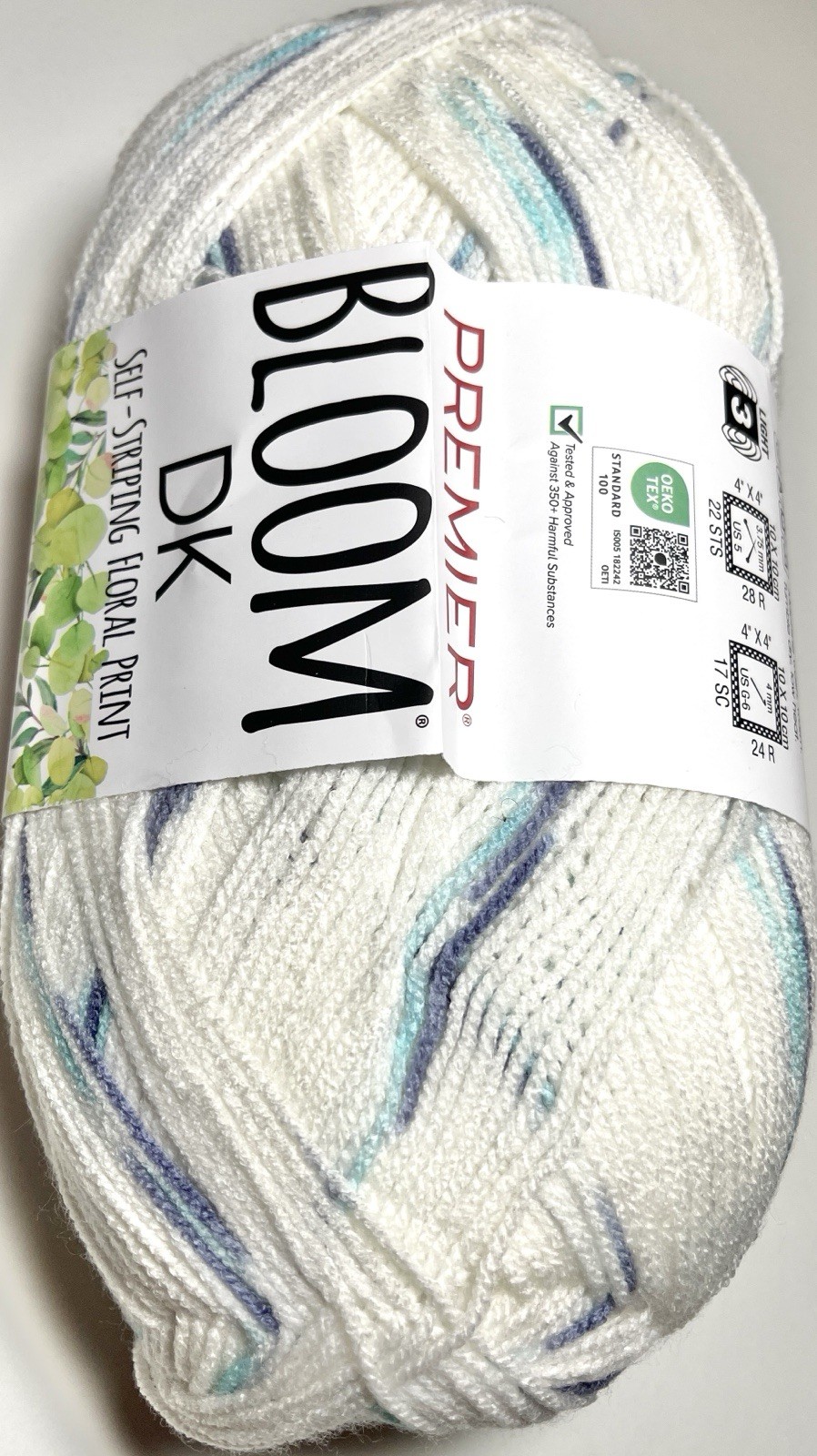 PREMIER YARNS BLOOM YARN.  1 Pk. SEA HOLLY. I Combine Ship. See Details.