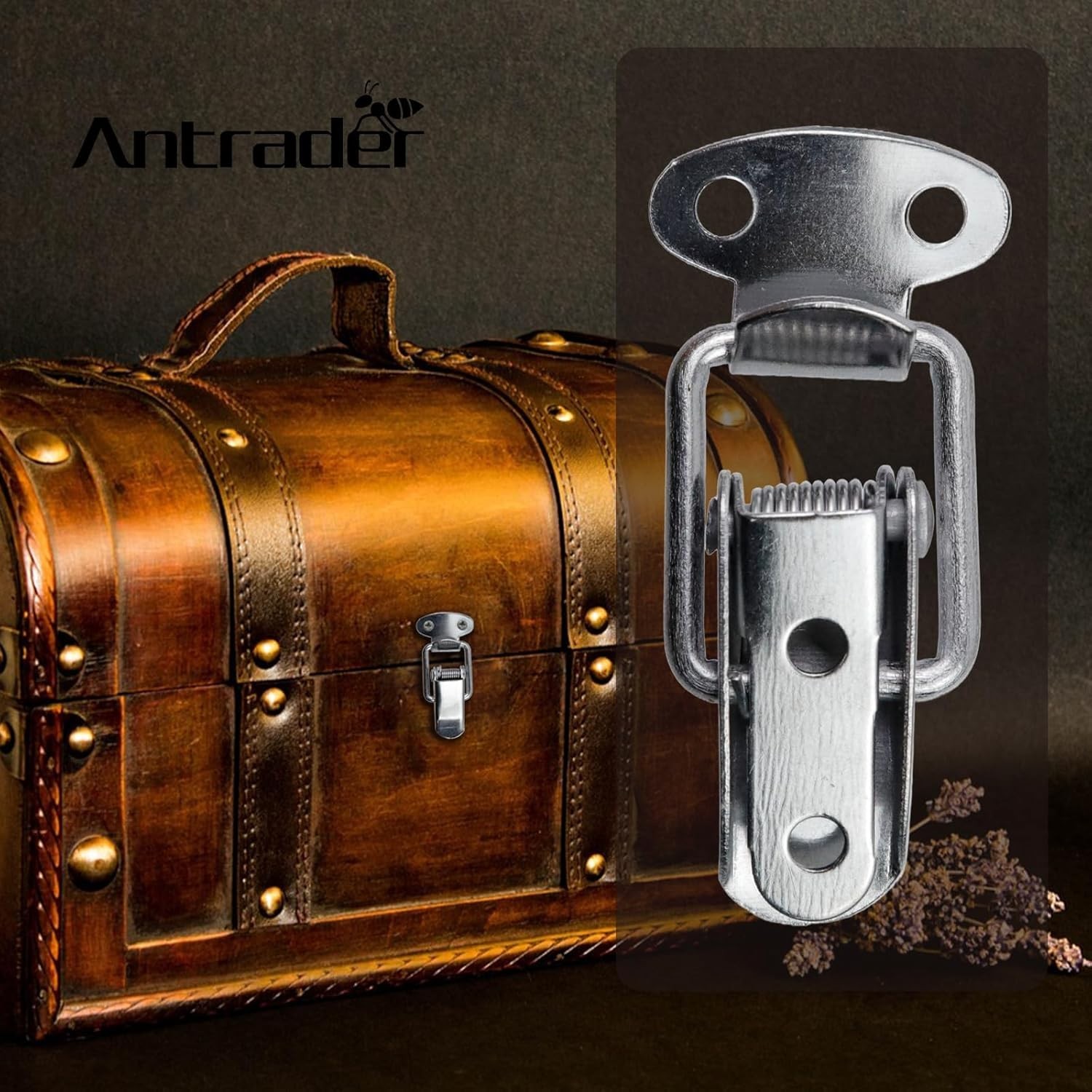 Durable Metal Box Latch with Spring Loaded Mechanism - 6 Pack for Versatile Use
