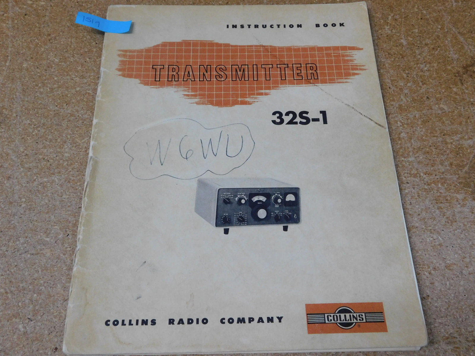 Collins 32S-1 Transmitter Instruction Book Sept. 1960 w/ Schematics (original)