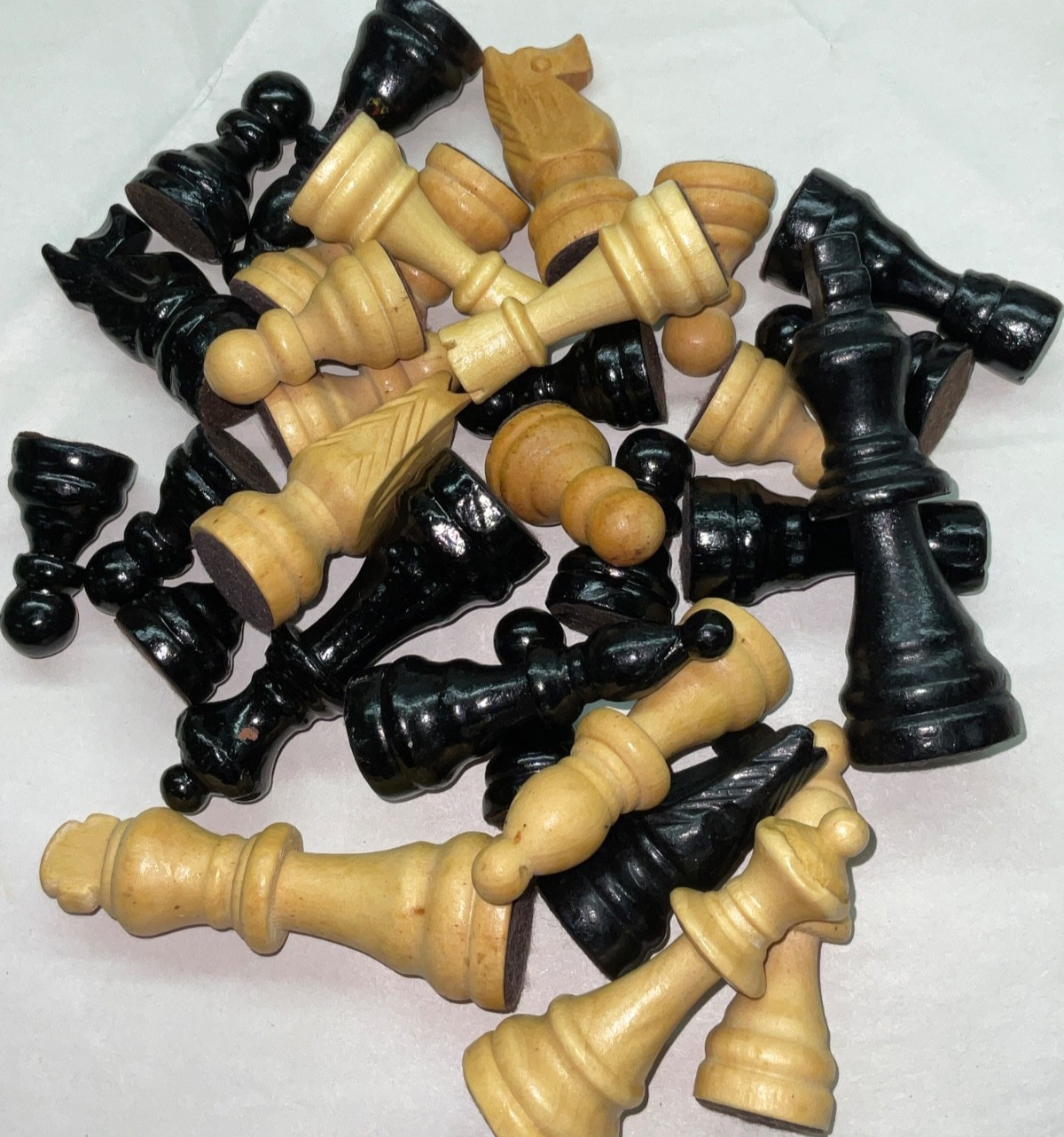 Wood Chess Pieces YOU PICK REPLACEMENT PIECE Wooden Unweighted 3”+ King
