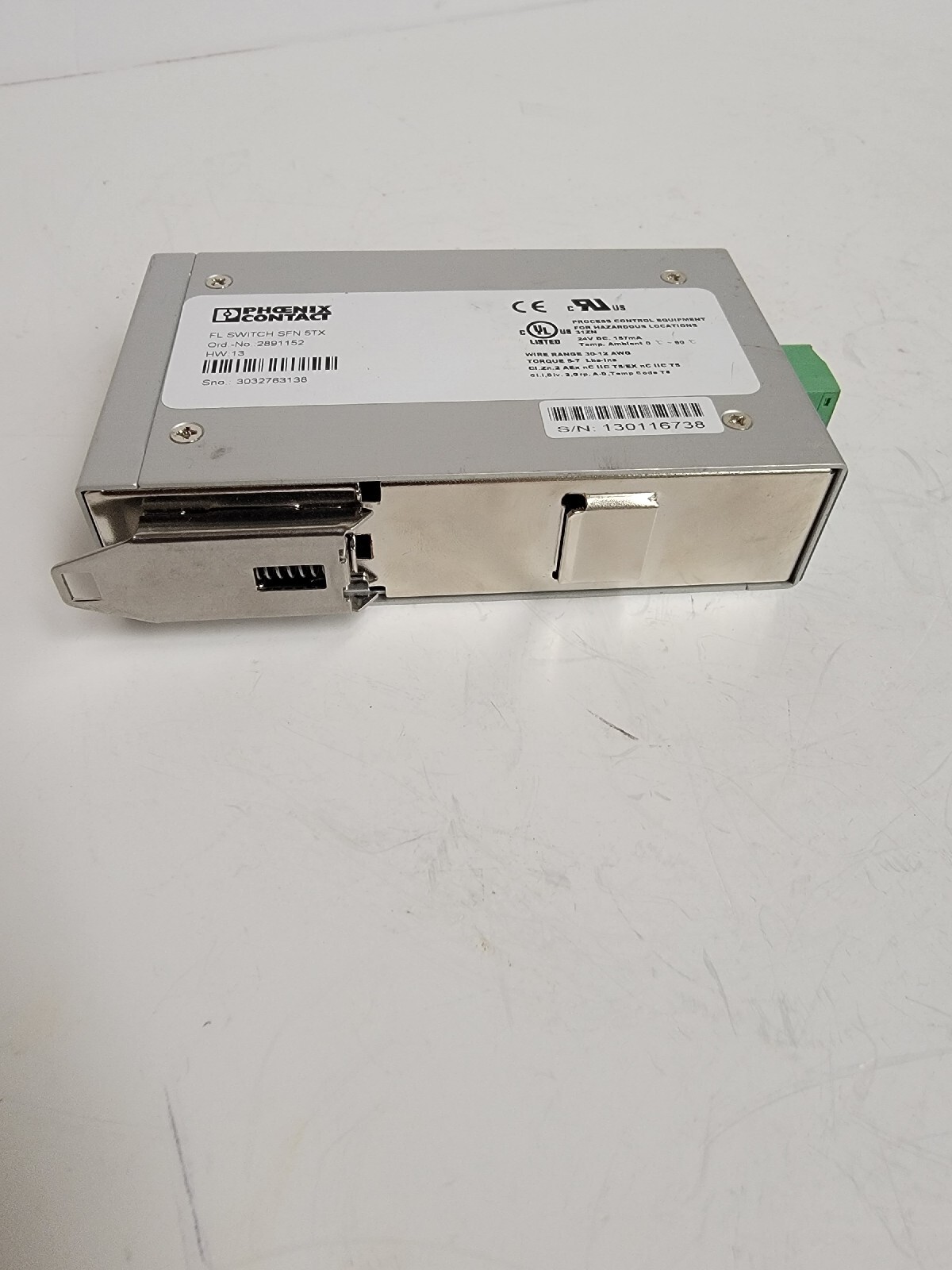 PHOENIX CONTACT FL SWITCH SFN 5TX. ETHERNET SWITCH.