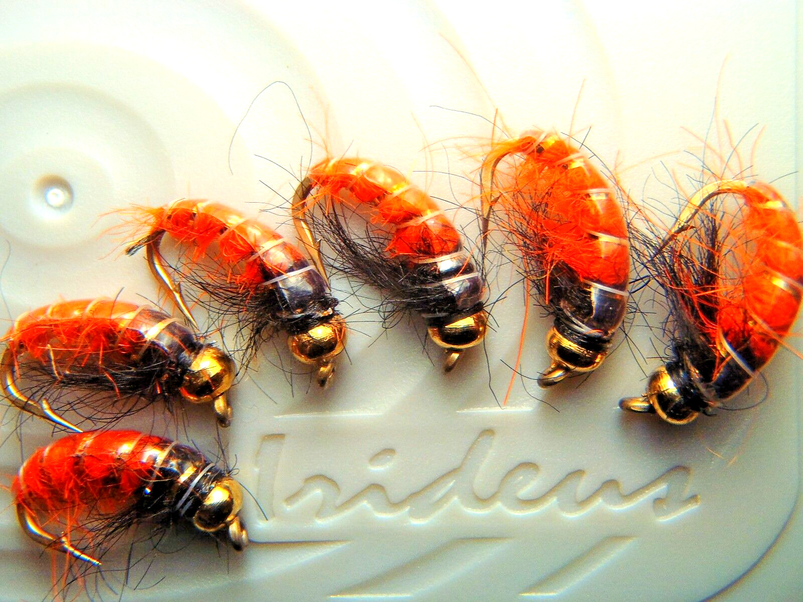 Irideus Fireball Czech Nymph flies Bottom Roller Flesh Maggot Trout Fly Fishing