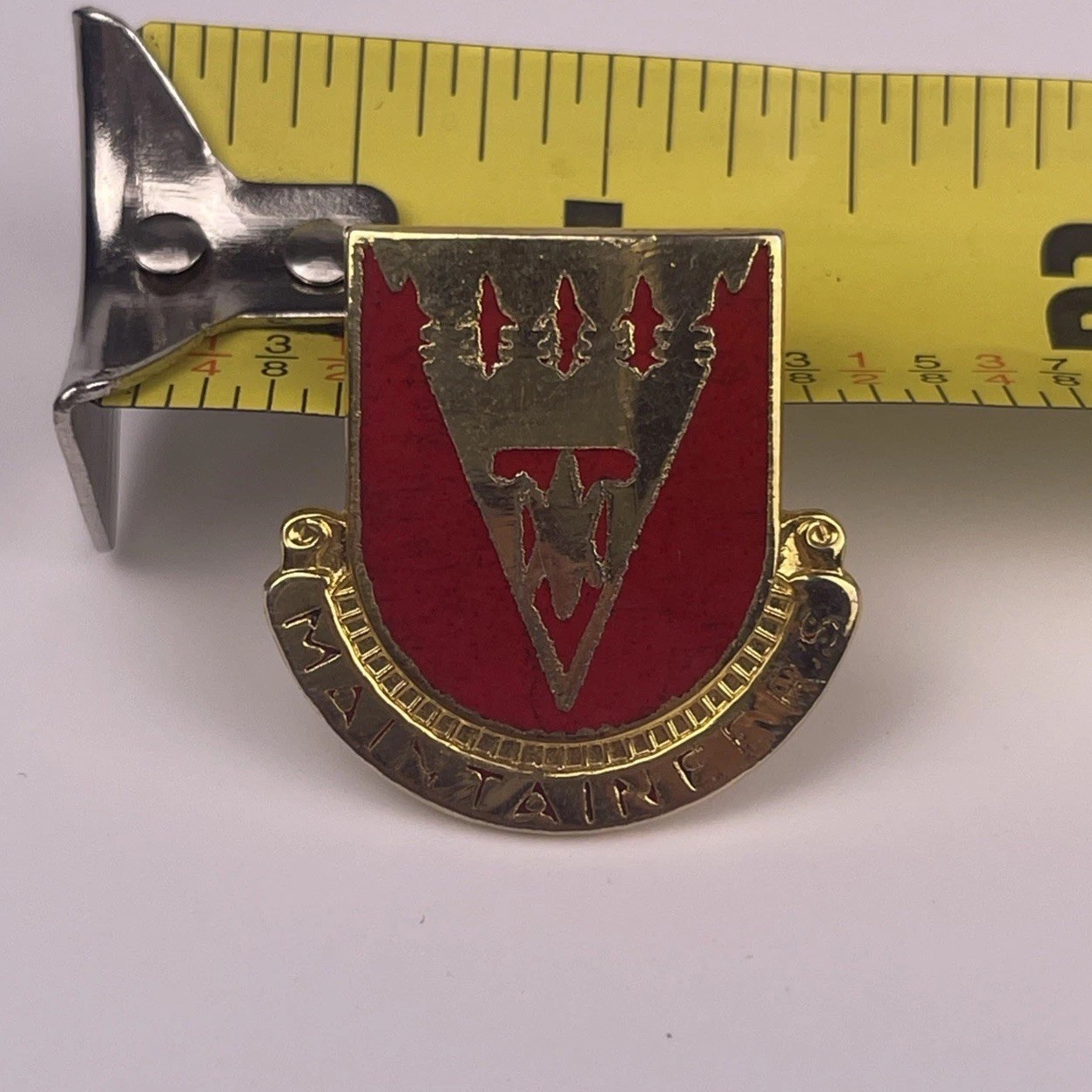 U.S. Military 801st Maintenance Battalion DI DUI Pin Insignia MAINTAINEERS G23